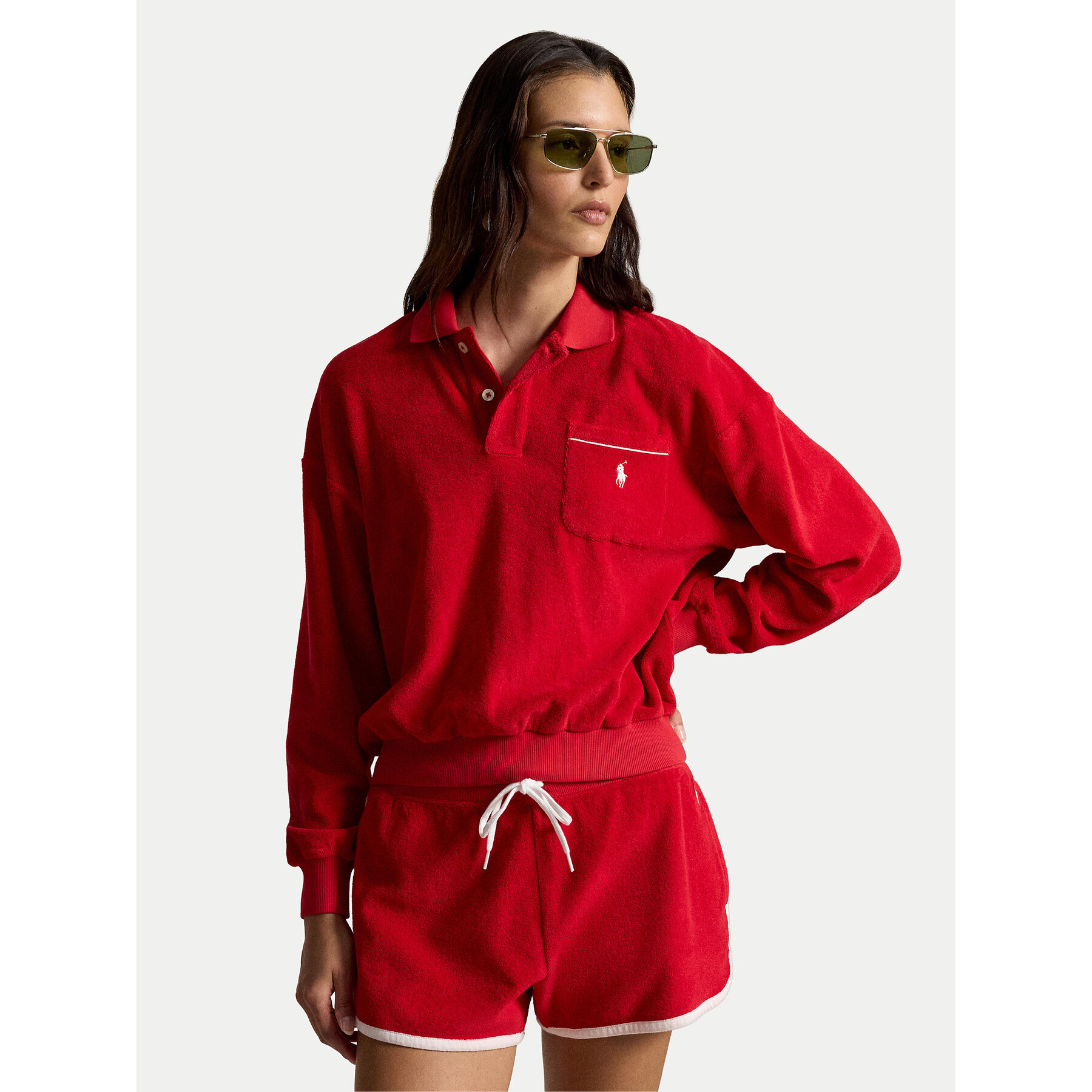 Polo Ralph Lauren Bluza 211A12737003 Czerwony Relaxed Fit