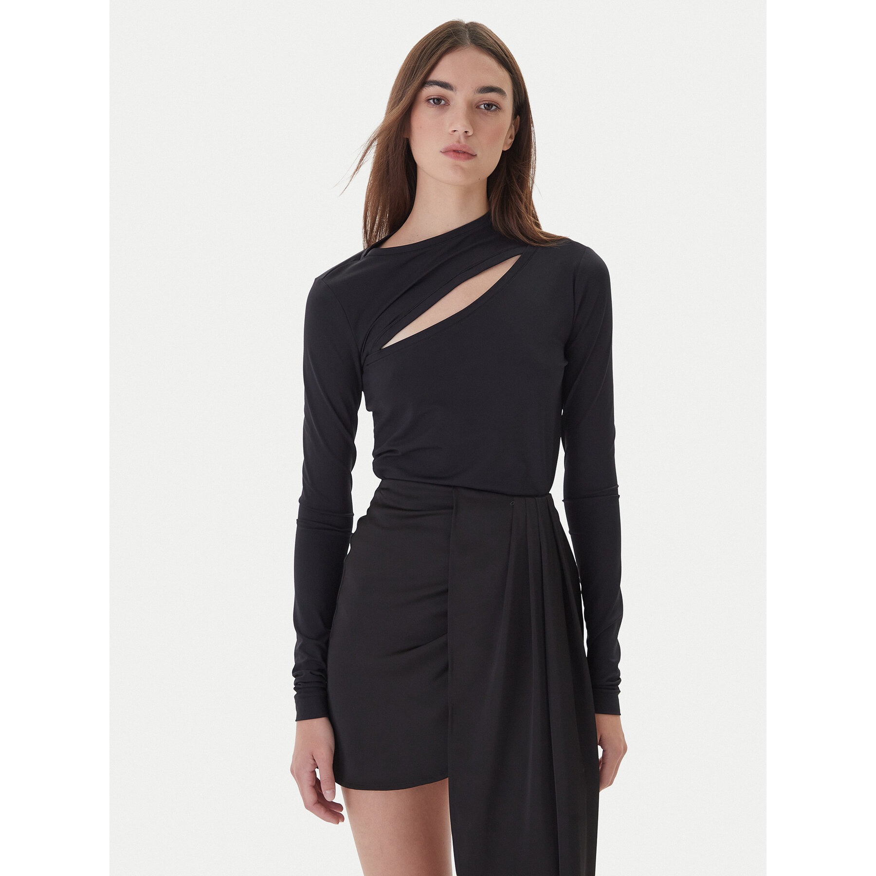 PINKO Bluzka Corazon 106085 A308 Czarny Regular Fit