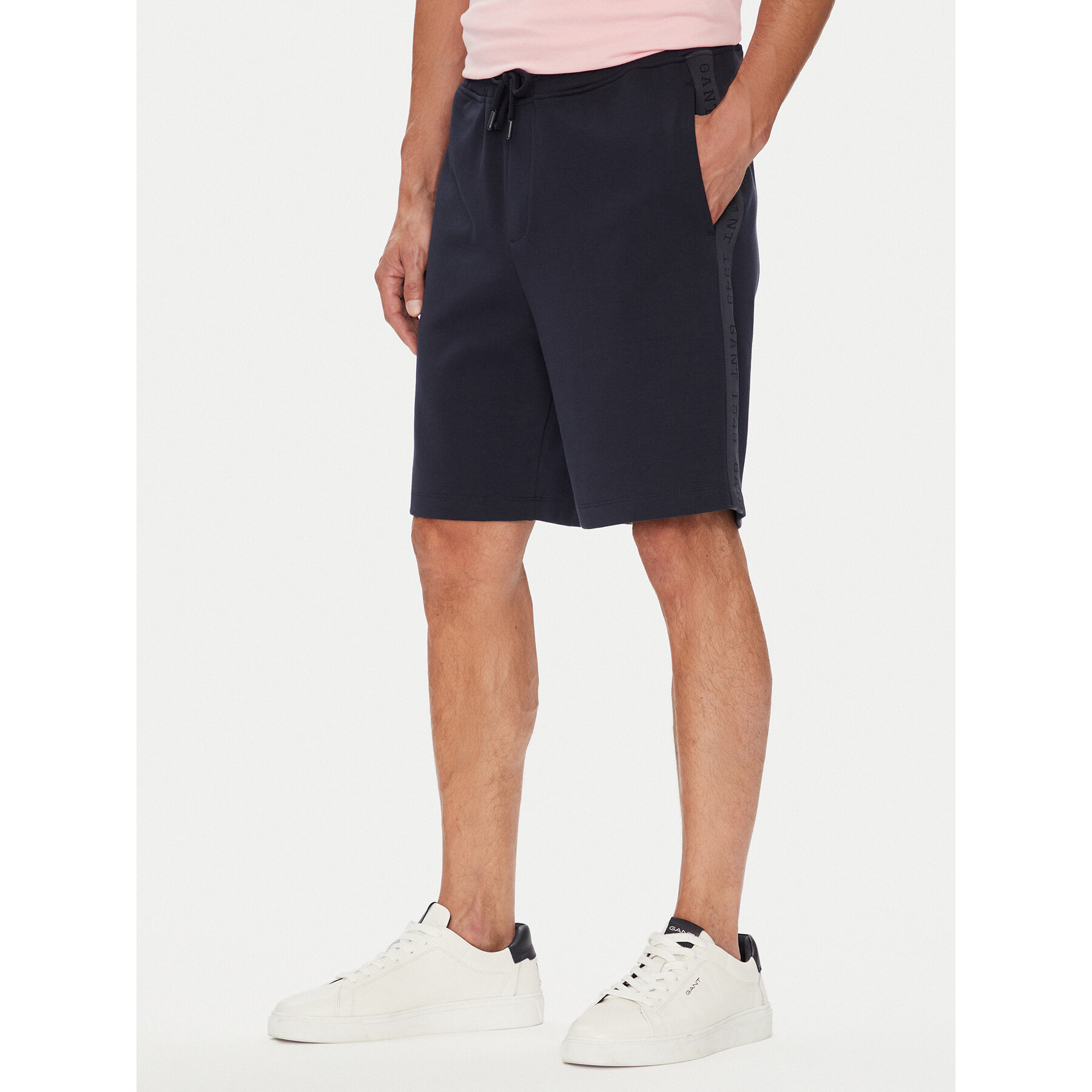 Gant Szorty sportowe 2825122T Granatowy Regular Fit