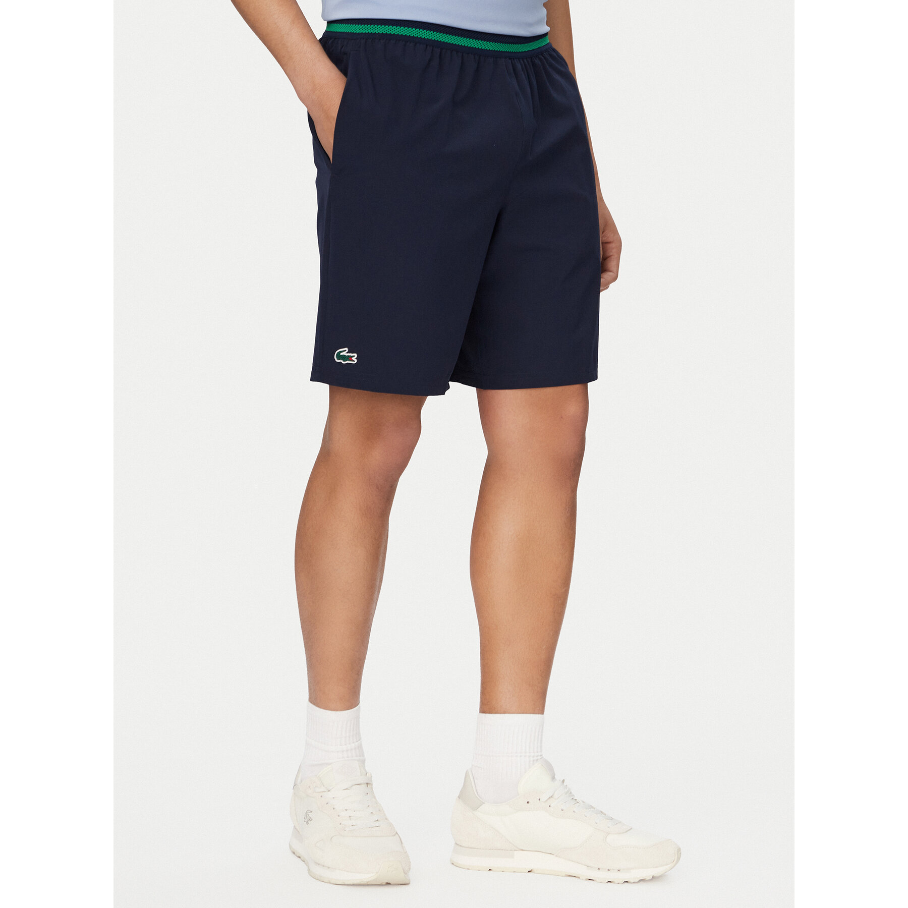 Lacoste Szorty sportowe GH7413 Granatowy Regular Fit