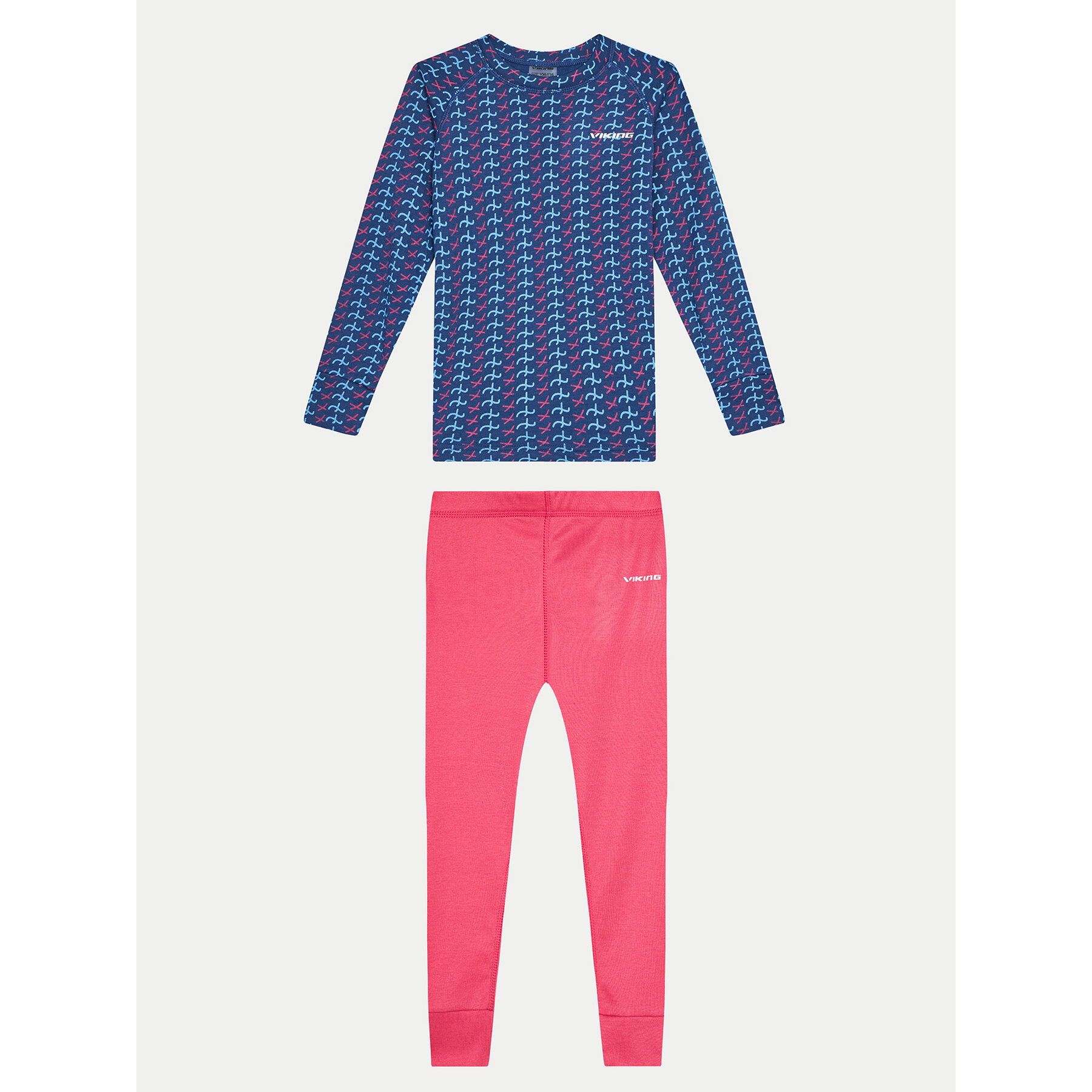 Viking Komplet bielizny termoaktywnej Nino Kids Set 500/21/6590/46 Granatowy Skinny Fit