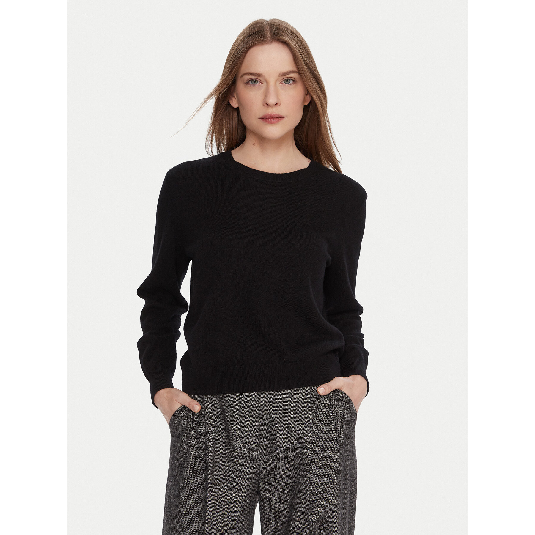 United Colors Of Benetton Sweter 1002D10BG Czarny Relaxed Fit