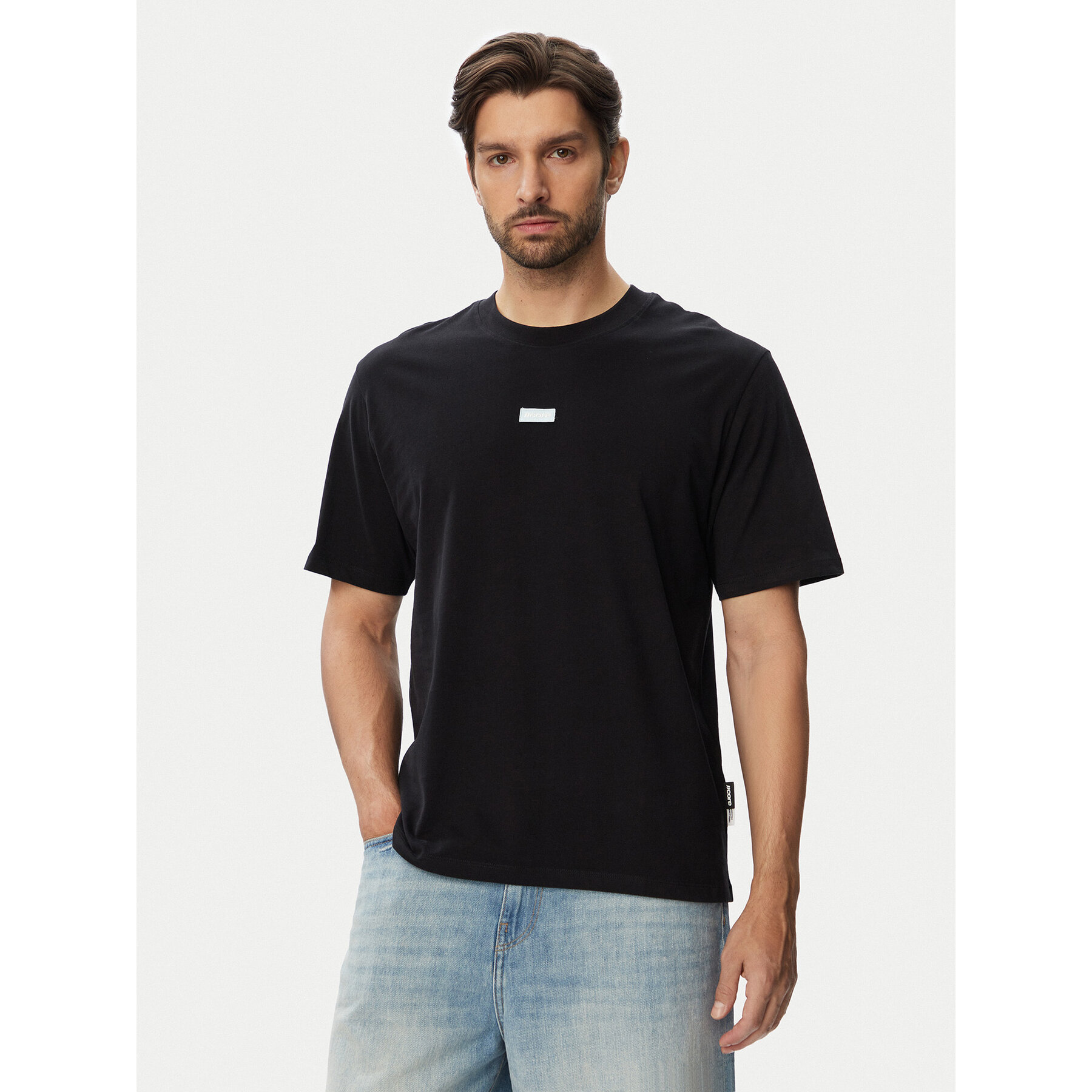 Jack & Jones T-Shirt Club Badge 12295036 Czarny Regular Fit