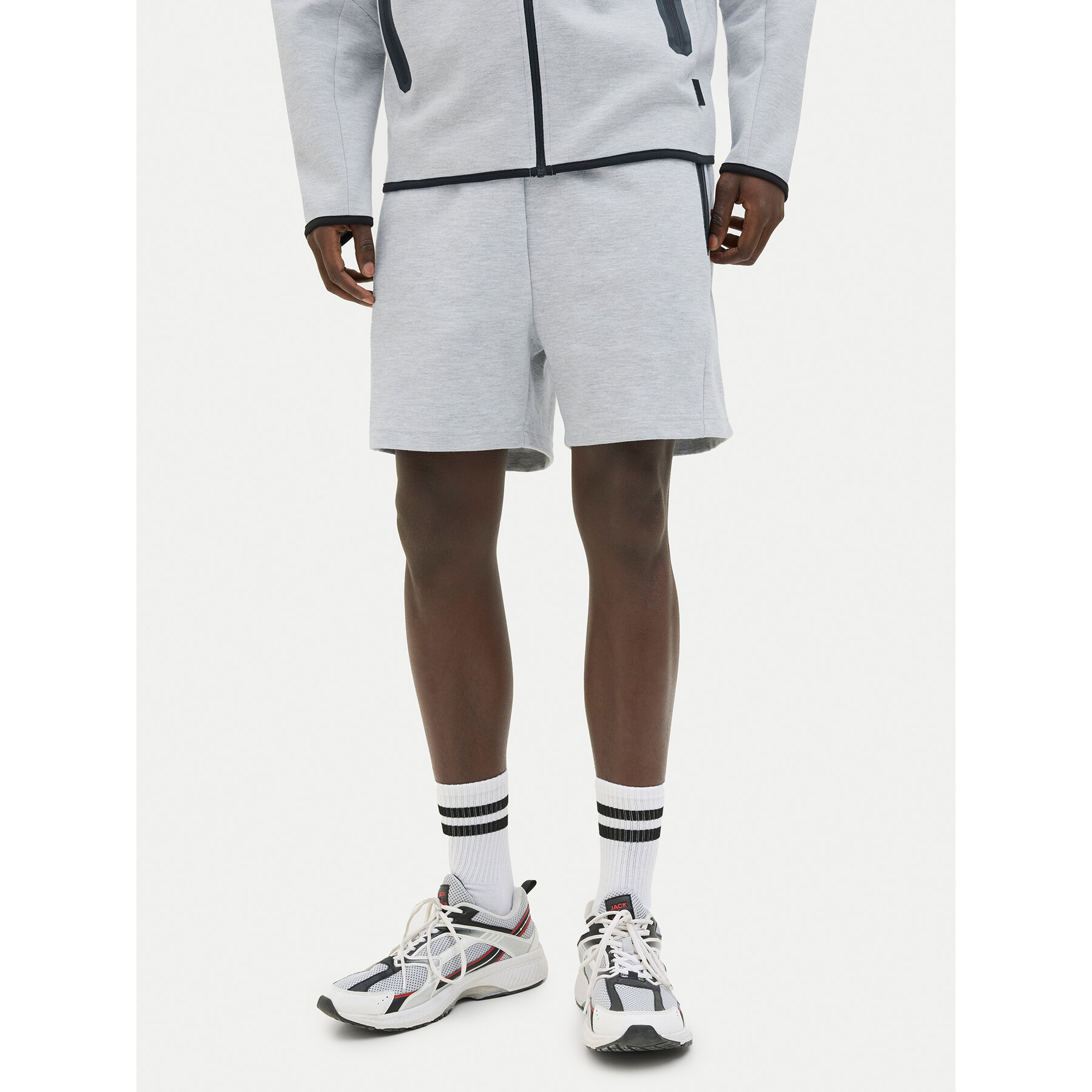 Jack & Jones Szorty sportowe Gordon Fusion 12273304 Szary Regular Fit