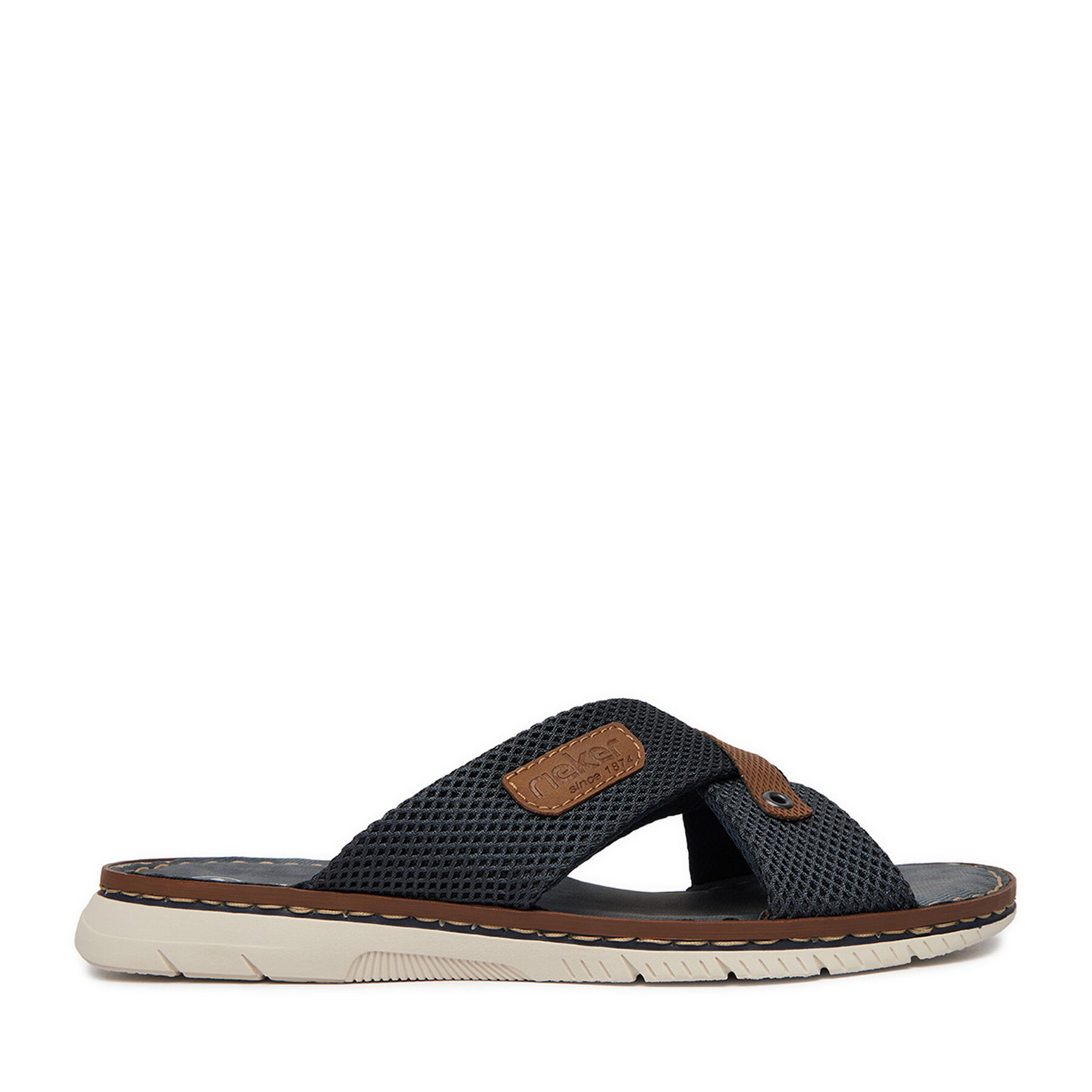 Rieker Klapki CEO-21340-14 Granatowy