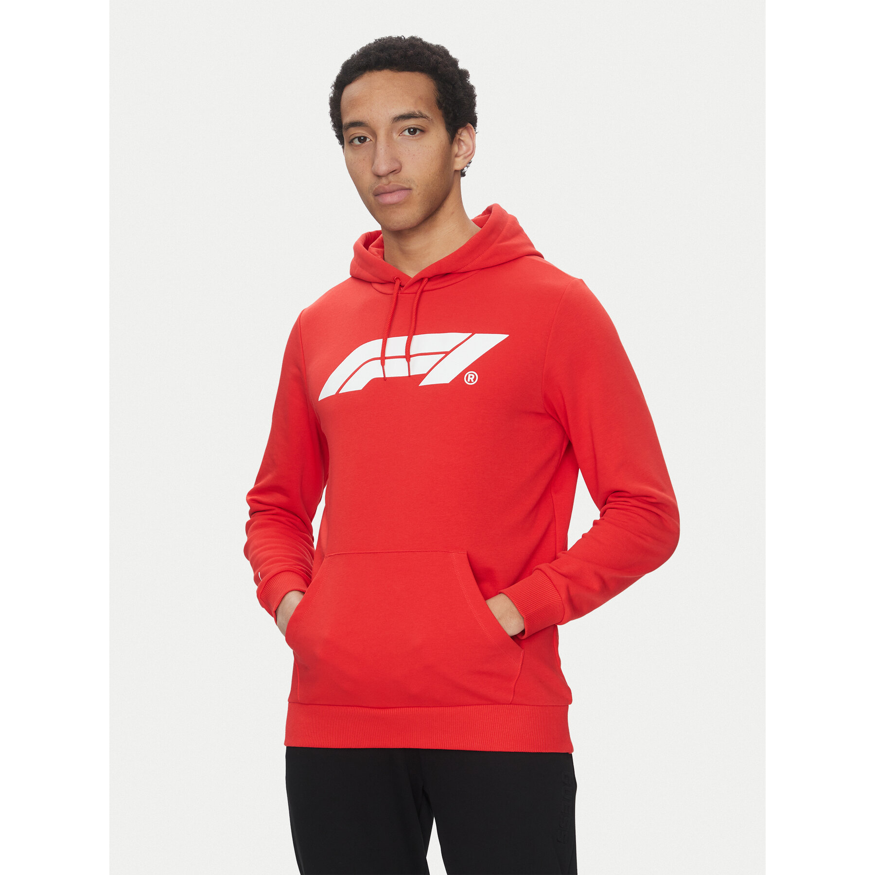 Puma Bluza F1 Ess Logo 625853 Czerwony Regular Fit