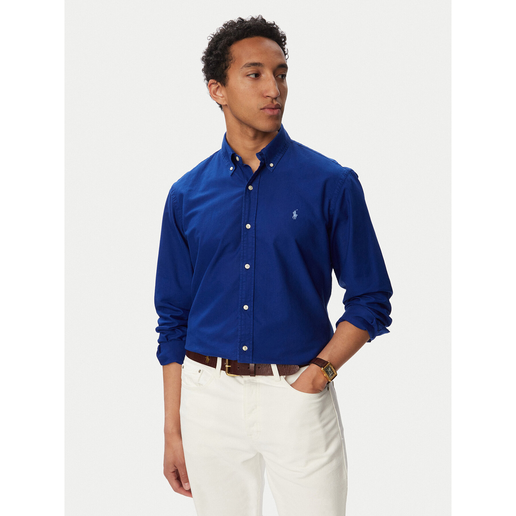 Polo Ralph Lauren Koszula 710805564513 Granatowy Regular Fit