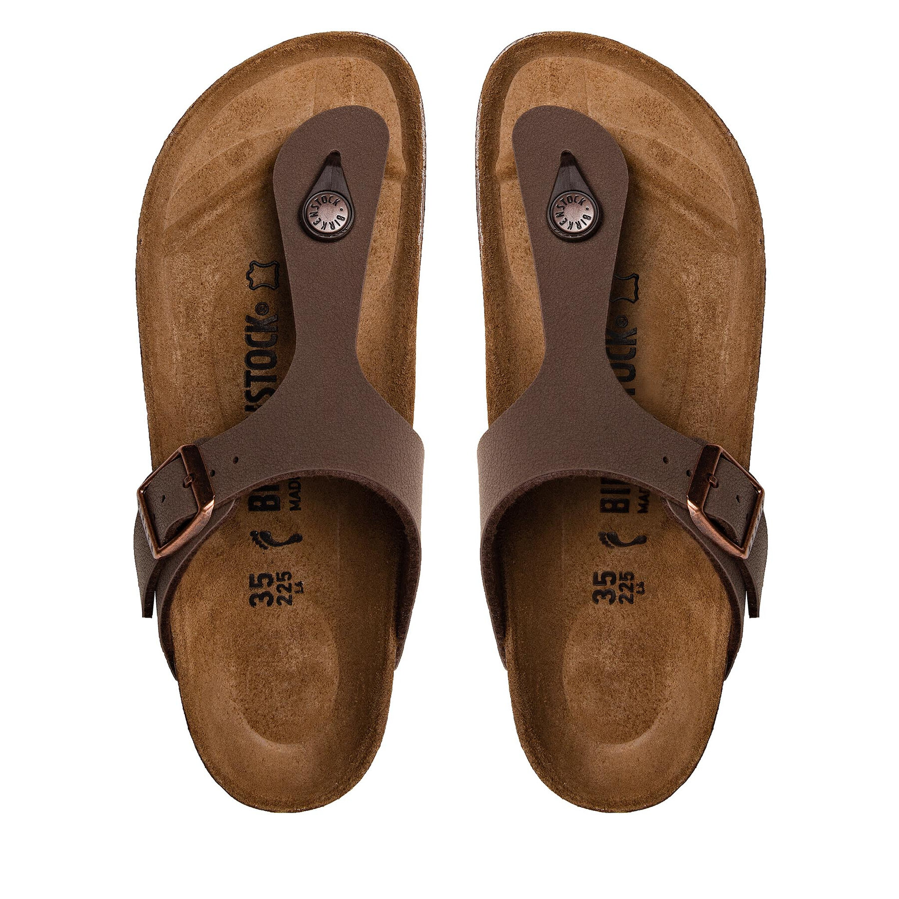 Birkenstock Japonki Gizeh Bs 0043753 Brązowy