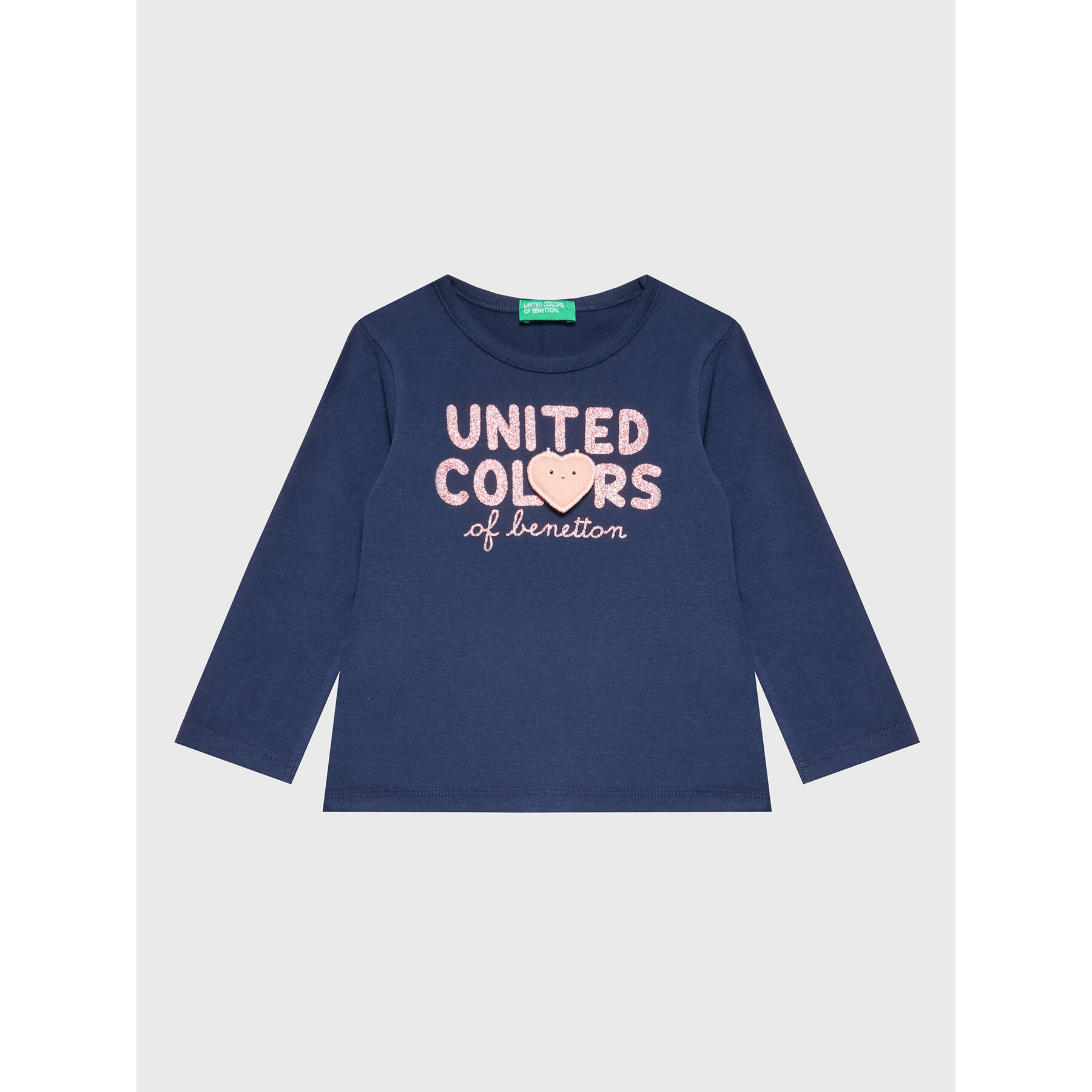 United Colors Of Benetton Bluzka 3ATNG105X Granatowy Regular Fit
