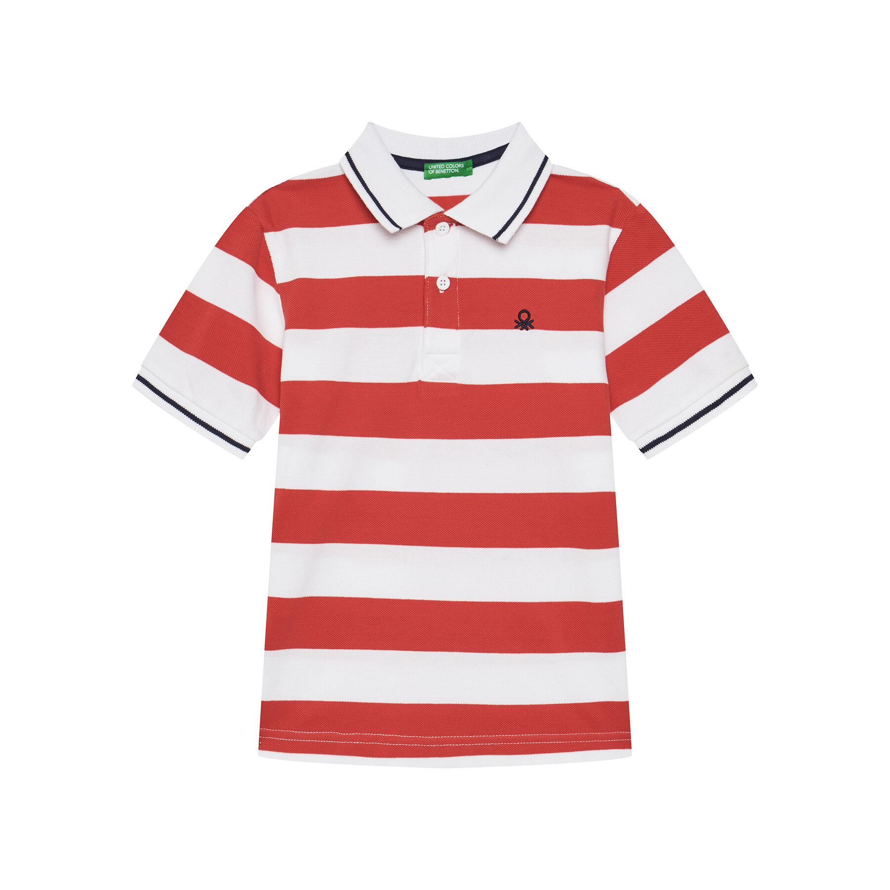United Colors Of Benetton Polo 39QAC301T Czerwony Regular Fit