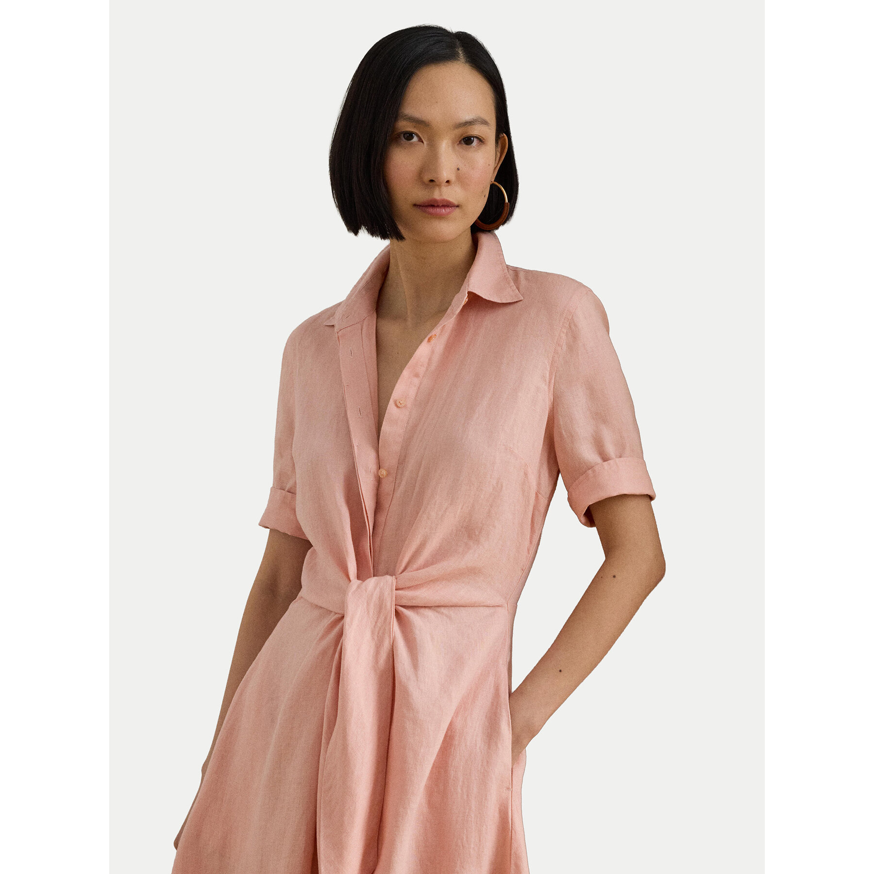 LAUREN RALPH LAUREN Sukienka koszulowa 200905667023 Różowy Regular Fit