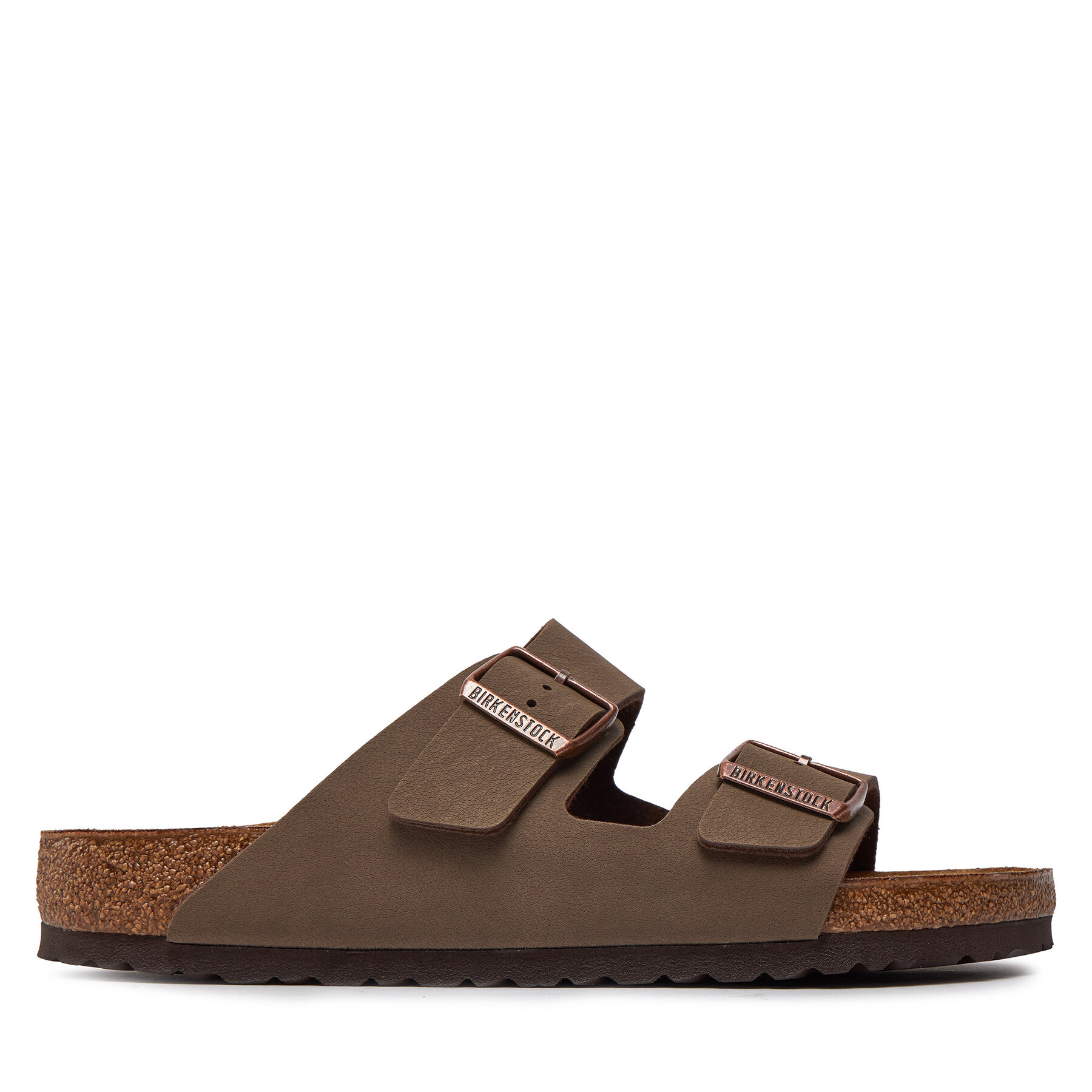 Birkenstock Klapki Arizona Birko-Flor nubuk 151181 Brązowy