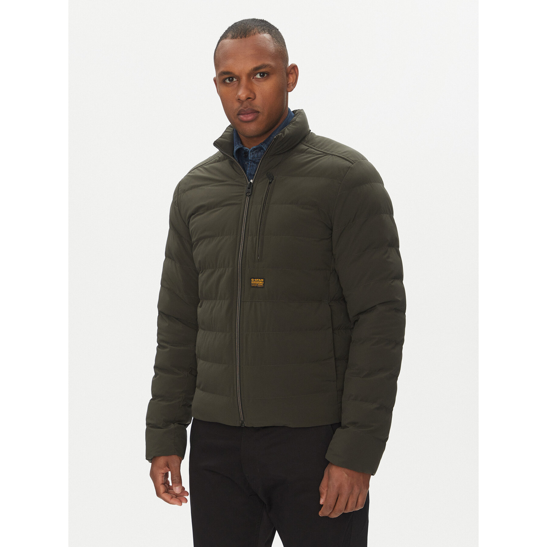 G-Star Raw Kurtka zimowa Foundation D24276-D518 Zielony Regular Fit