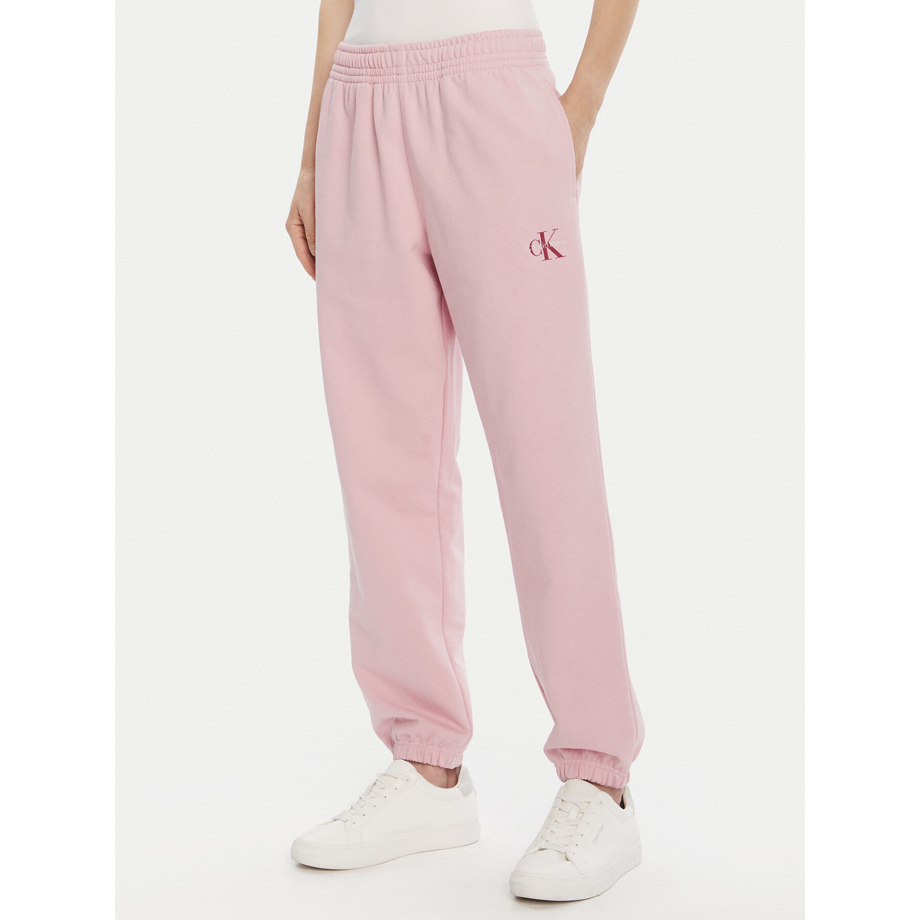 Calvin Klein Jeans Spodnie dresowe Moologo LV047B235G Różowy Regular Fit