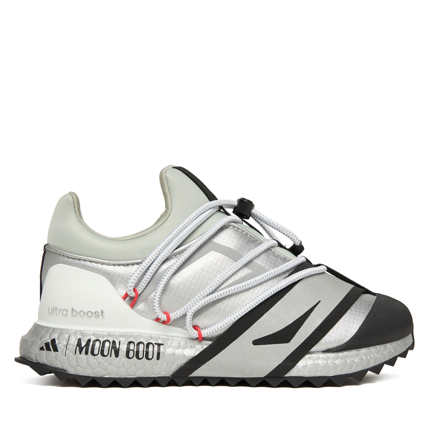adidas Sneakersy Moon Boot Ub JQ7847 Srebrny