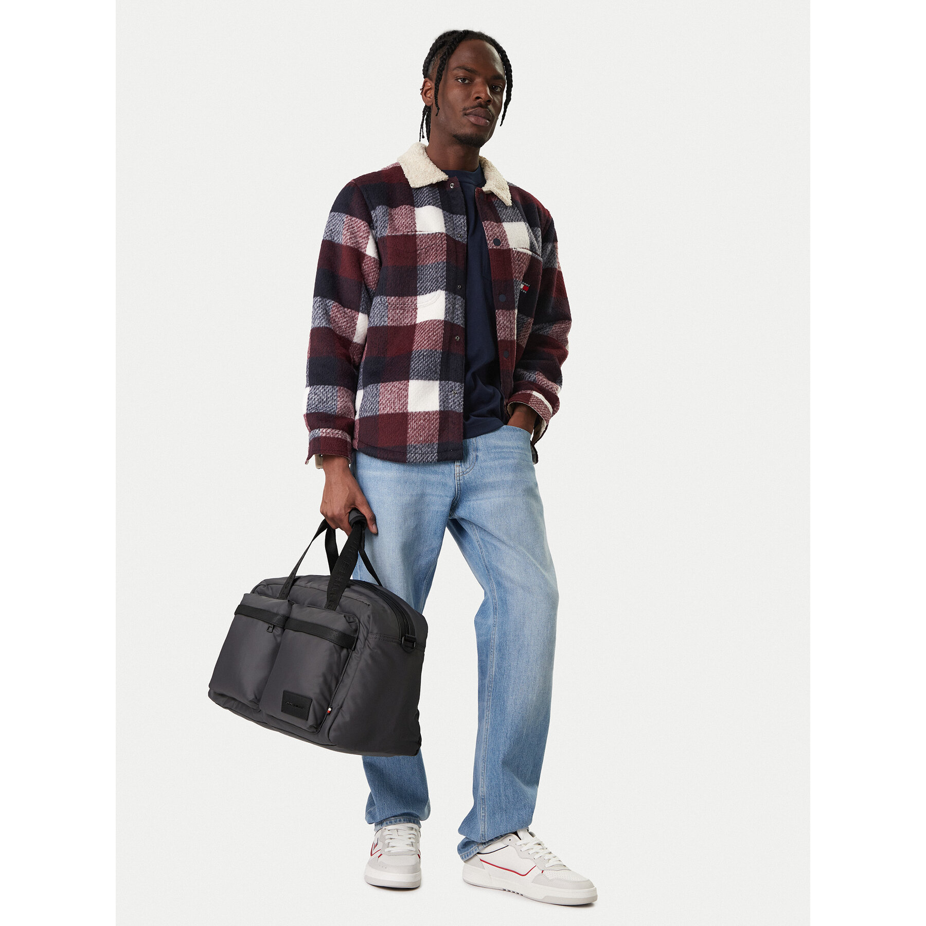 Tommy Hilfiger Torba weekendowa Th Repreve Duffle AM0AM14008 Szary