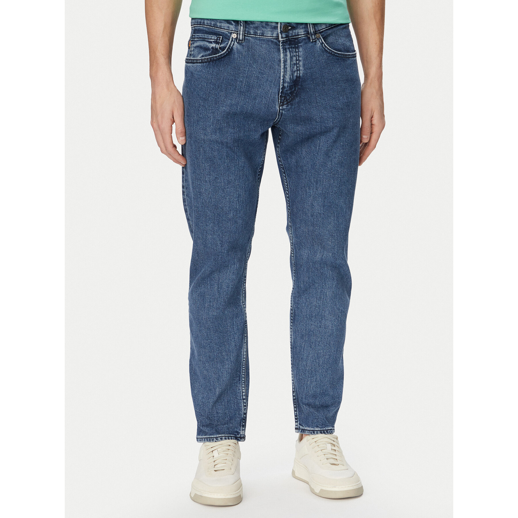 BOSS Jeansy 50559869 Granatowy Skinny Fit