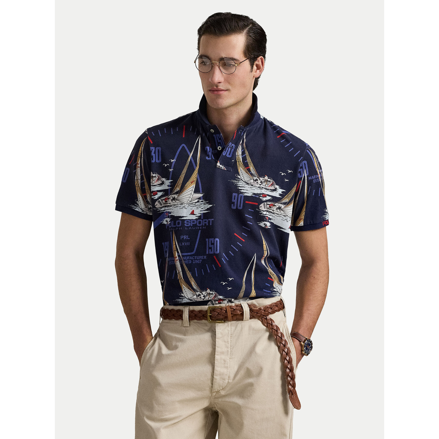 Polo Ralph Lauren Polo 710971785001 Granatowy Classic Fit