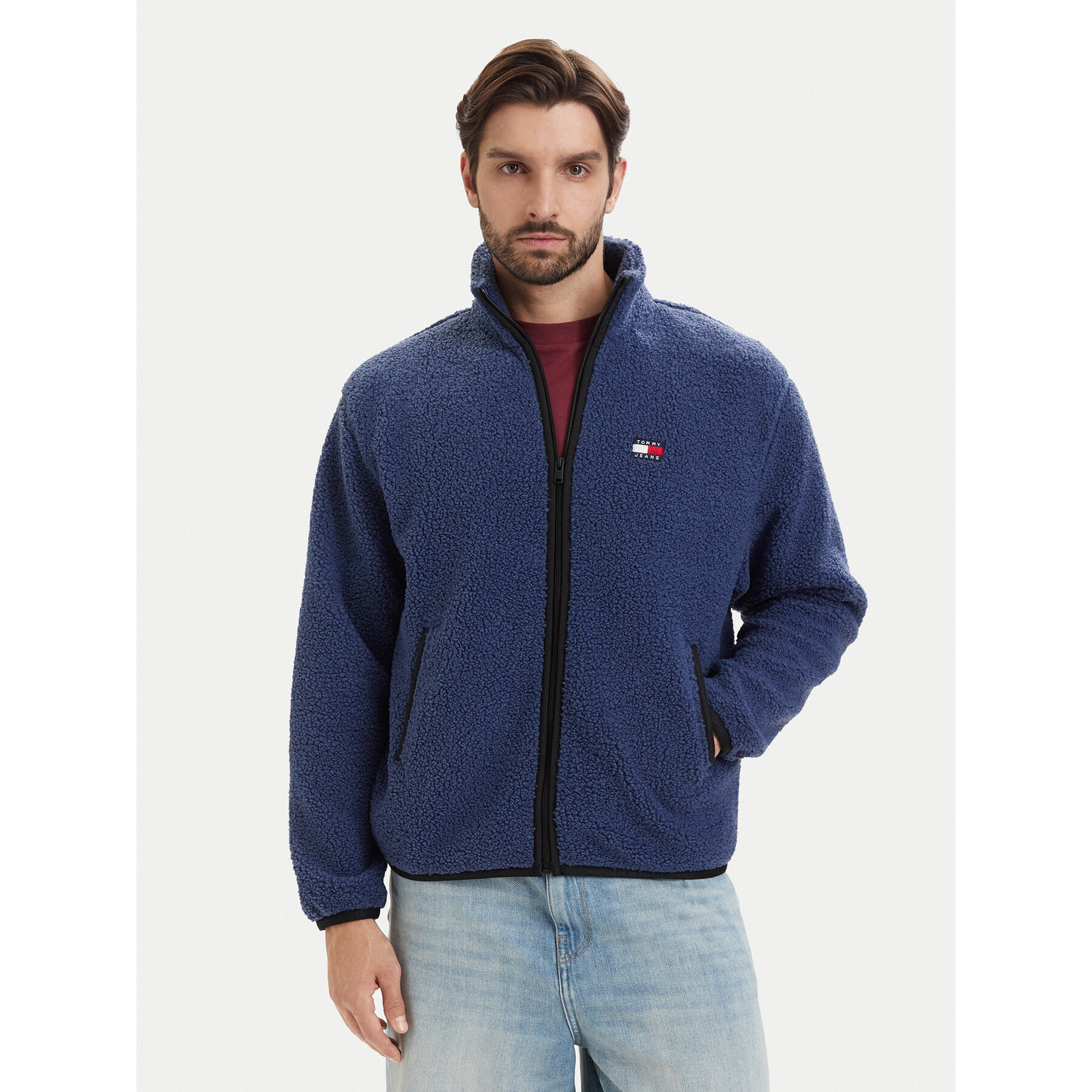 Tommy Jeans Polar DM0DM22345 Niebieski Regular Fit