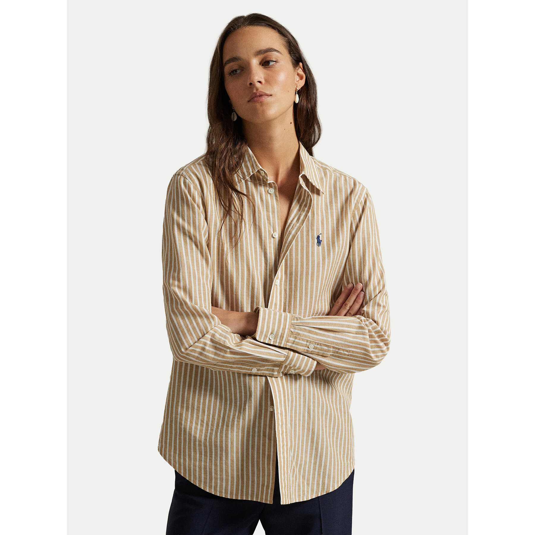 Polo Ralph Lauren Koszula 211971514501 Beżowy Classic Fit