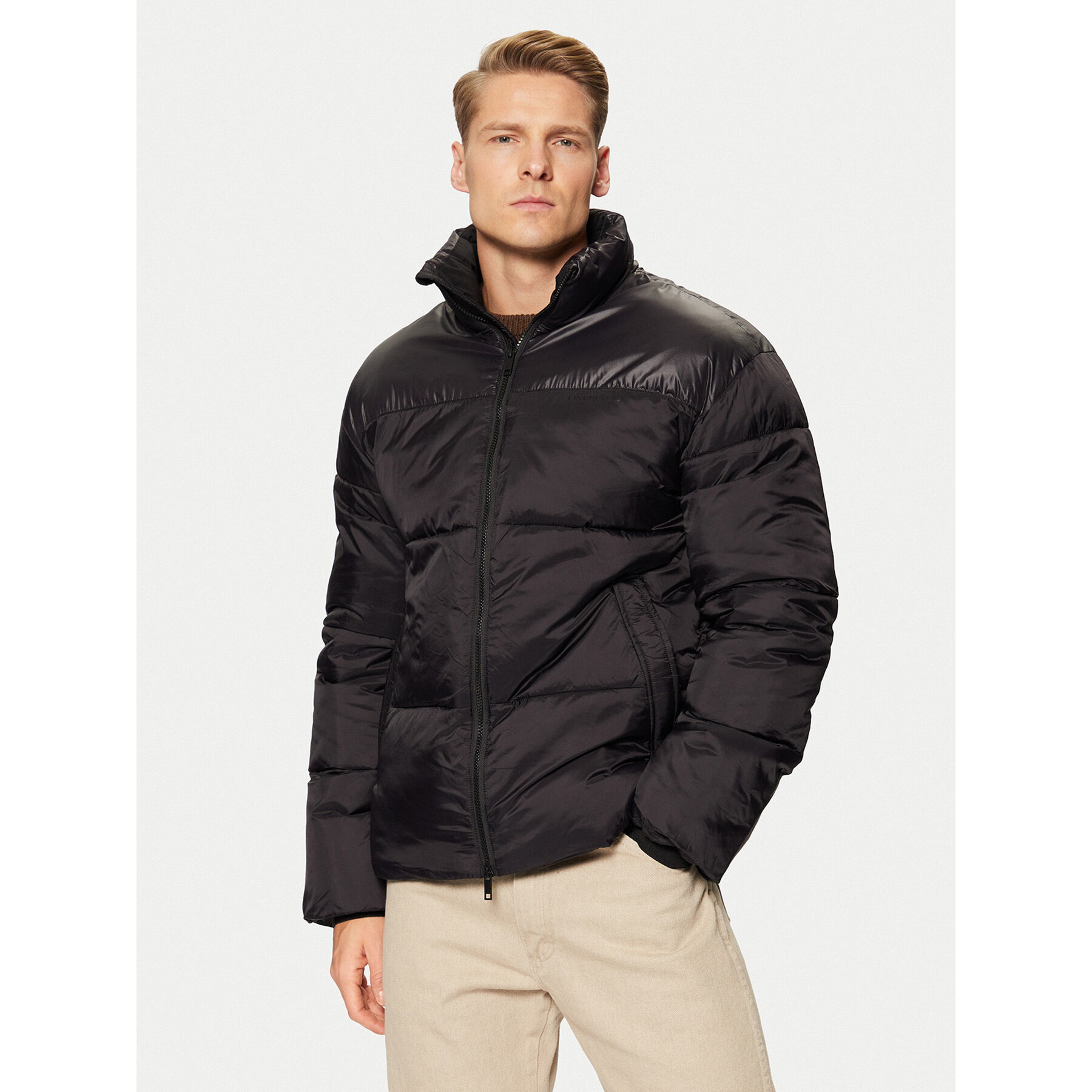 Lindbergh Kurtka zimowa 30-303051 Czarny Relaxed Fit