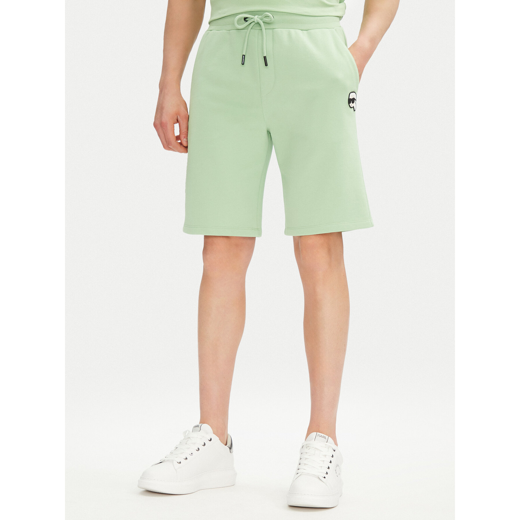 KARL LAGERFELD Szorty sportowe 705014 552900 Zielony Regular Fit