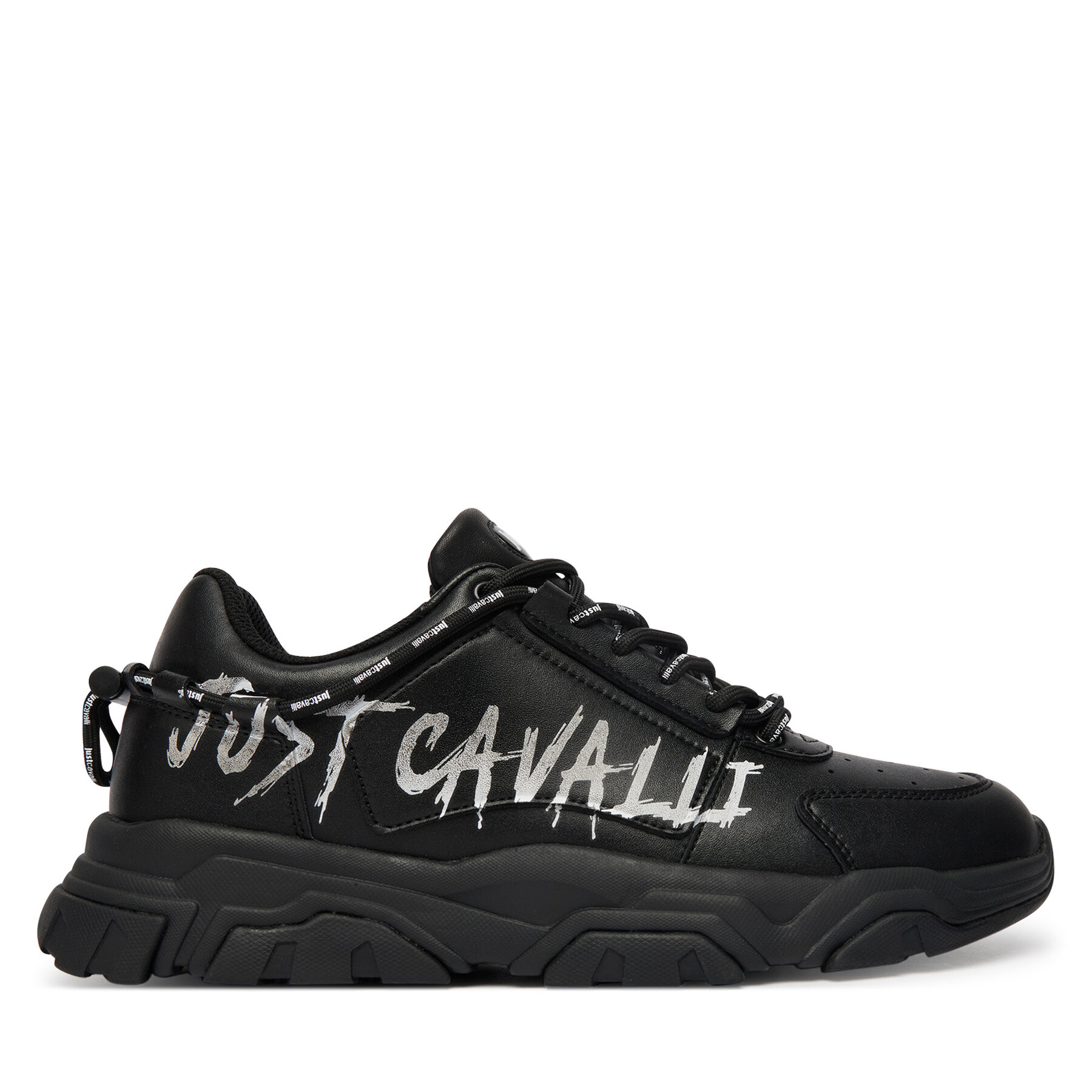 Just Cavalli Sneakersy 80QA3SH1 ZPC21 Czarny