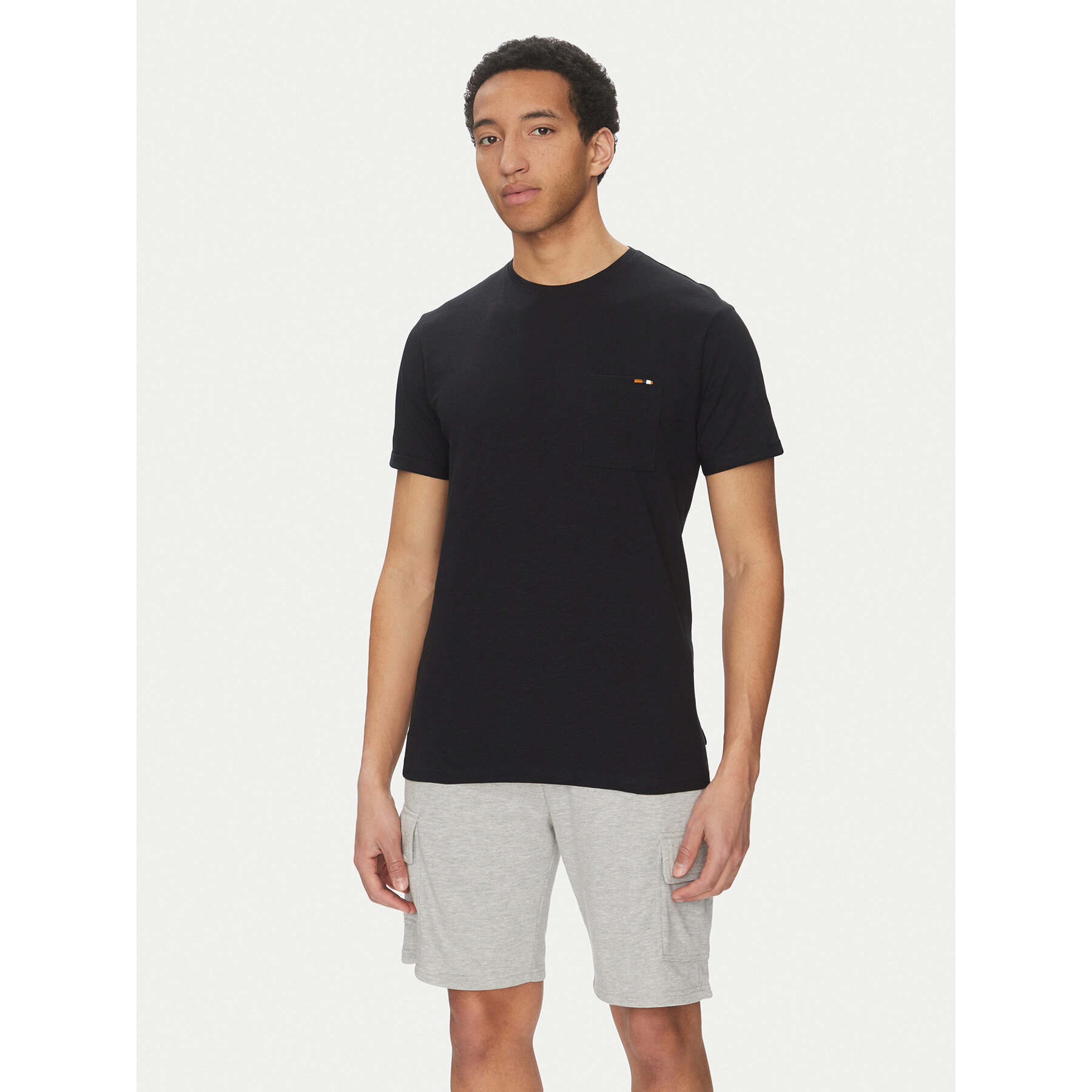 INDICODE T-Shirt Inandorra 41-104 Czarny Regular Fit