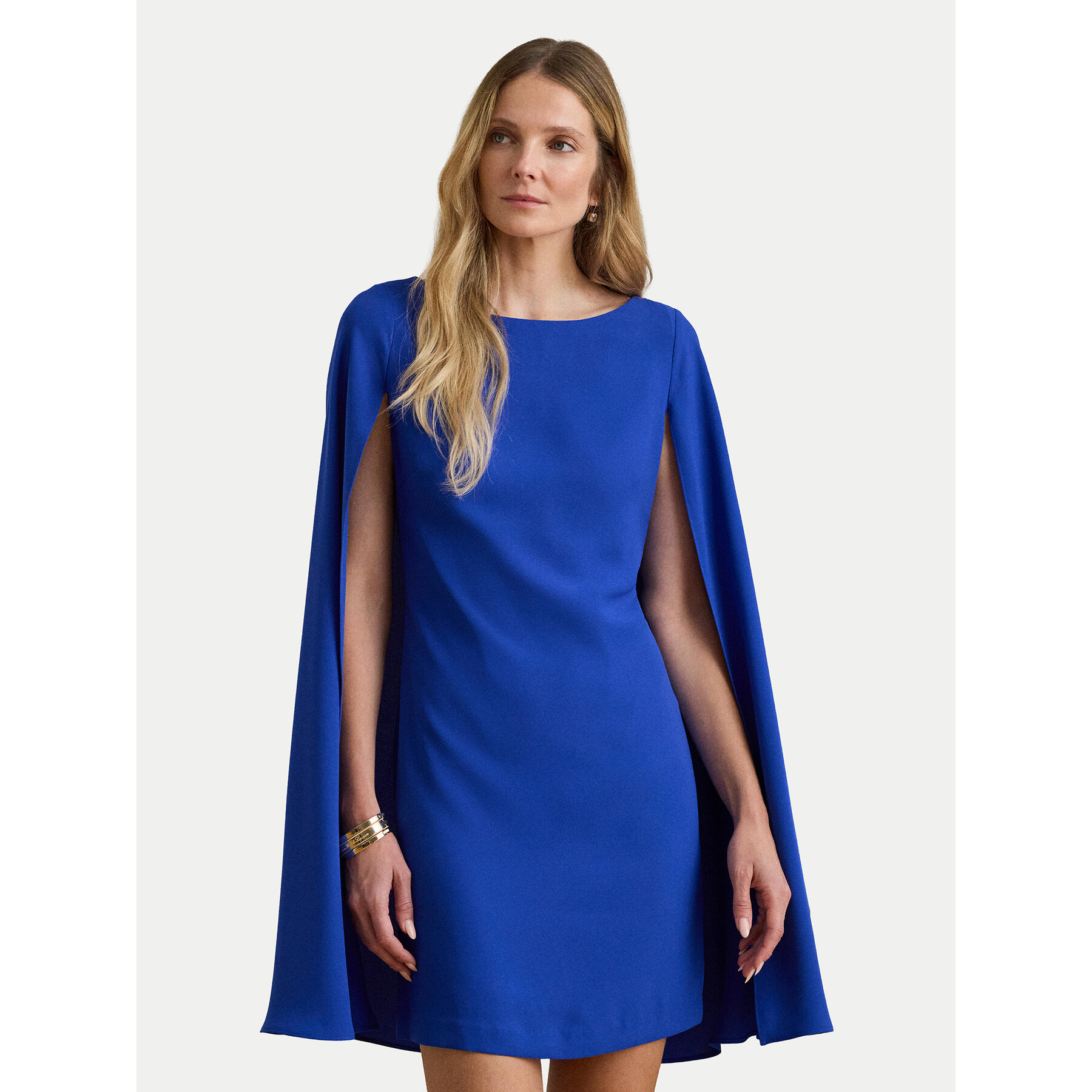 LAUREN RALPH LAUREN Sukienka koktajlowa 253980921006 Niebieski Slim Fit