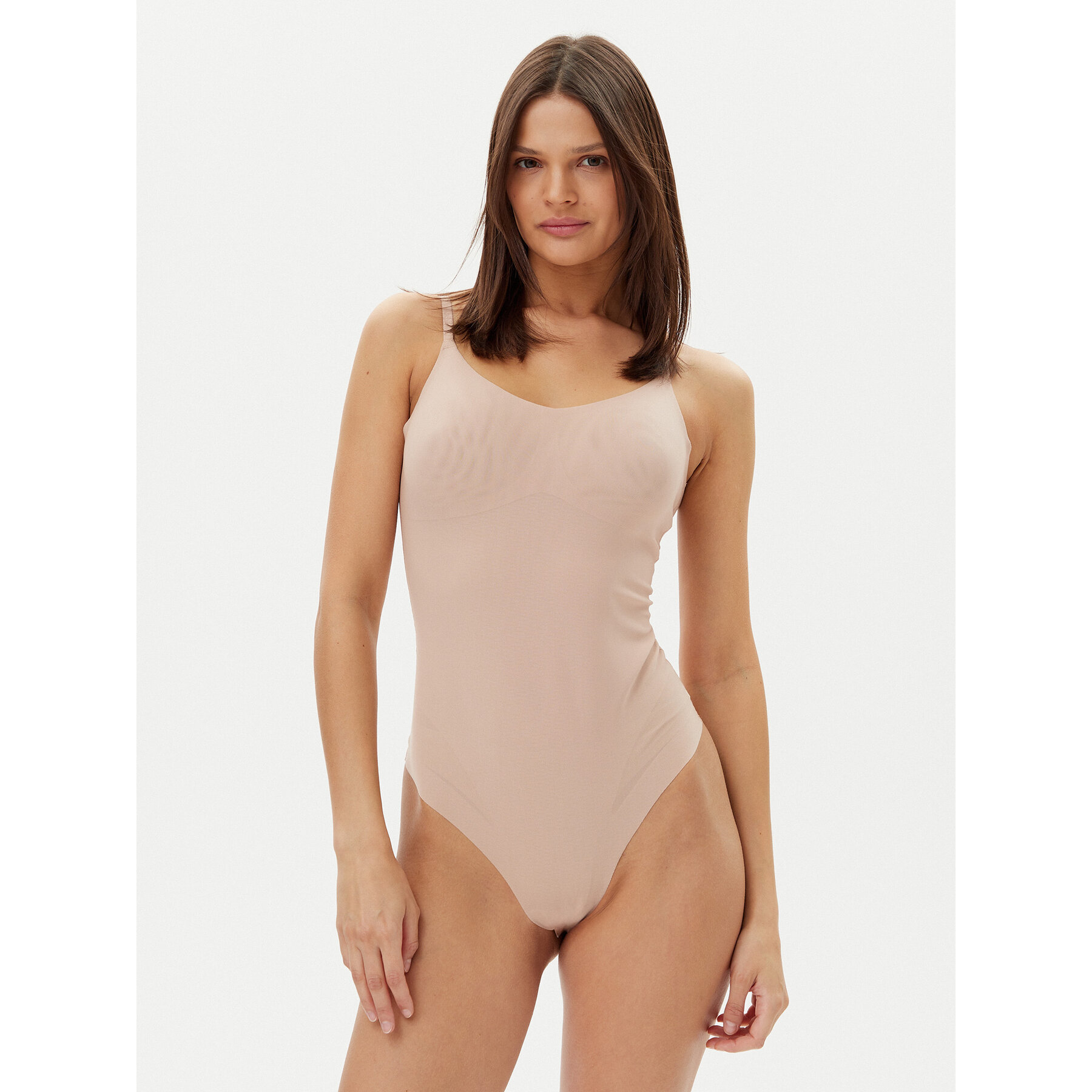 Calvin Klein Underwear Kombinezon modelujący LV00QF8295 Beżowy