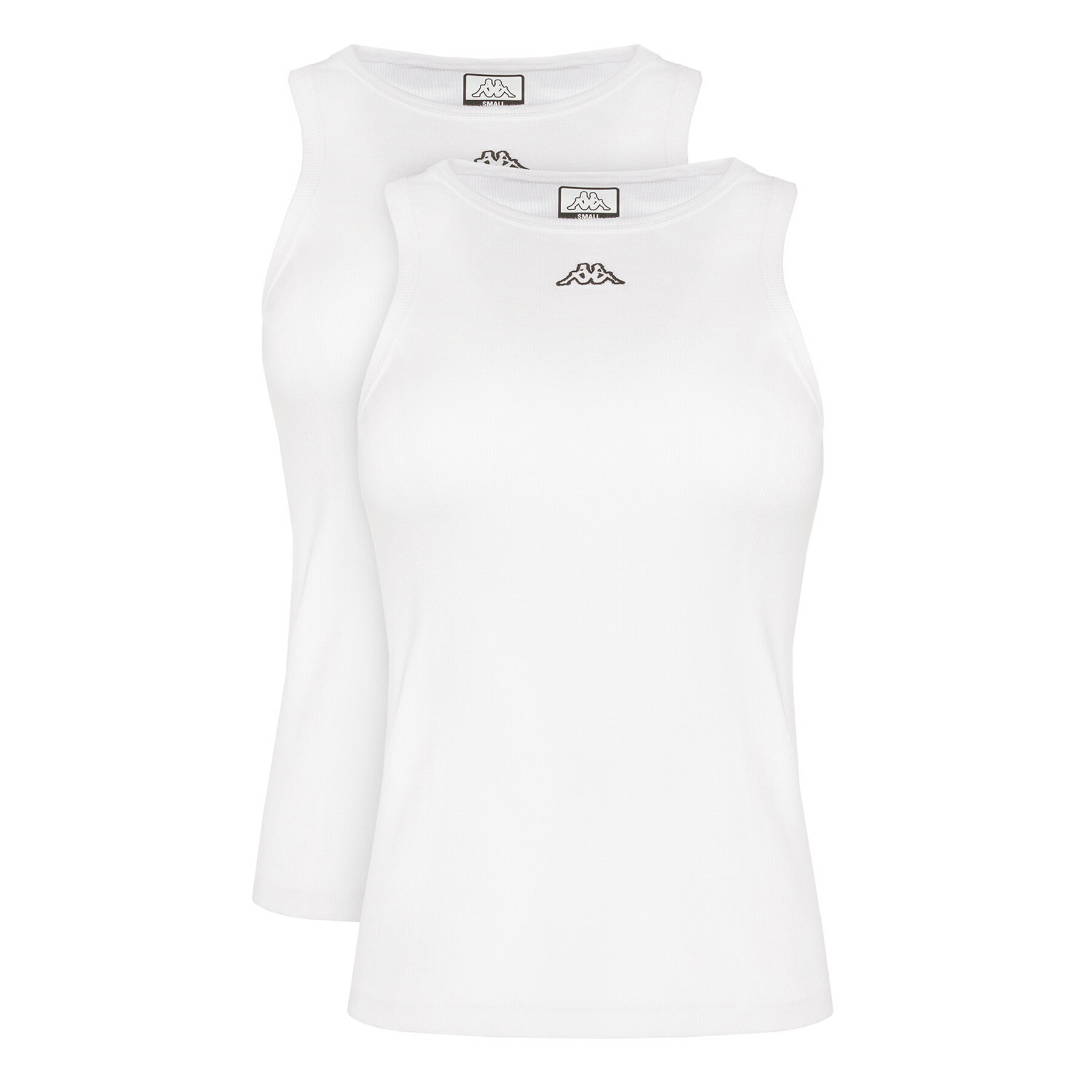 Kappa Komplet topów Logo Benny 322565W Biały Regular Fit