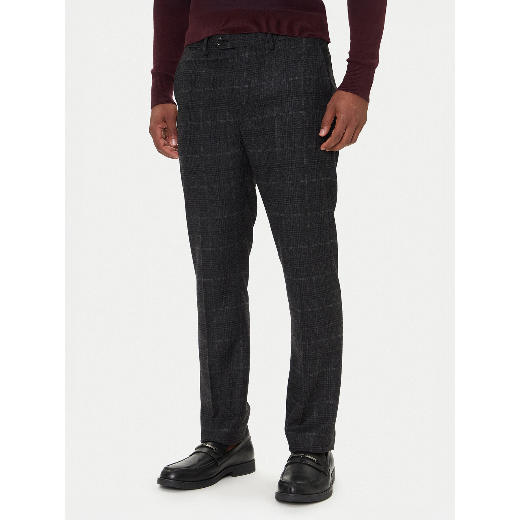 Tommy Hilfiger Chinosy Denton MW0MW40782 Szary Slim Fit