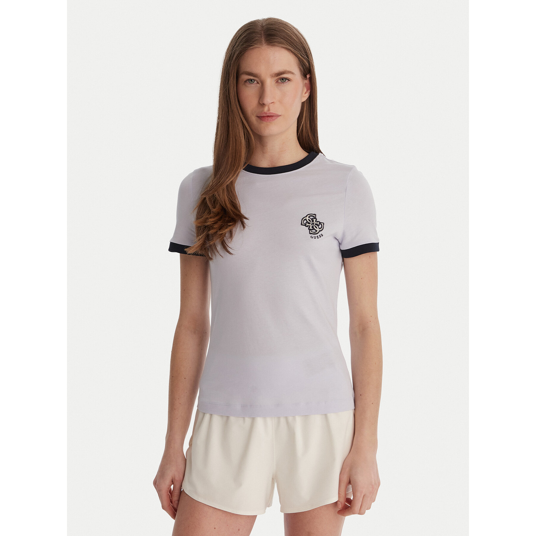 Guess T-Shirt V6GI05 K2966 Niebieski Regular Fit