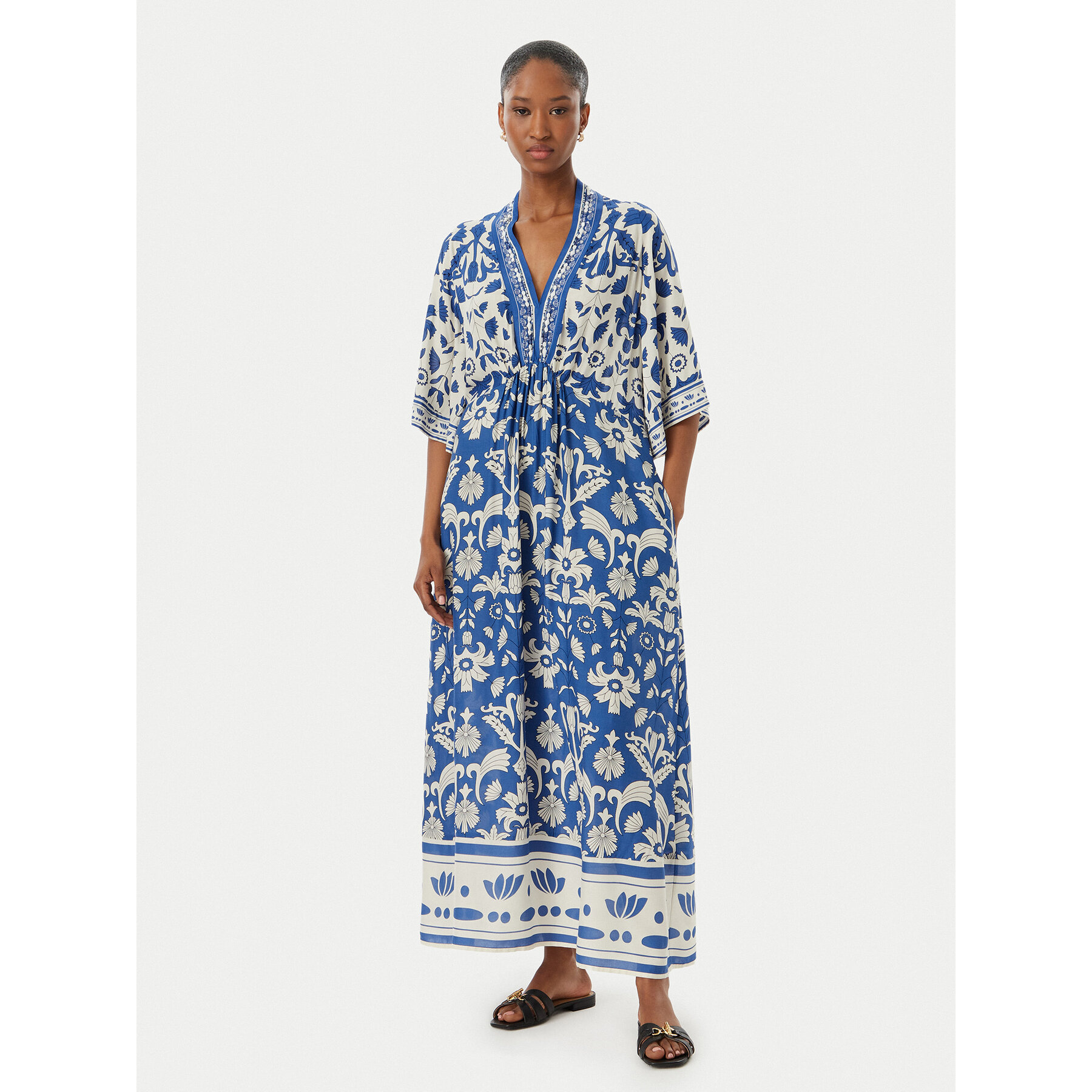 LOLA CASADEMUNT Sukienka codzienna LS2616032 Niebieski Regular Fit