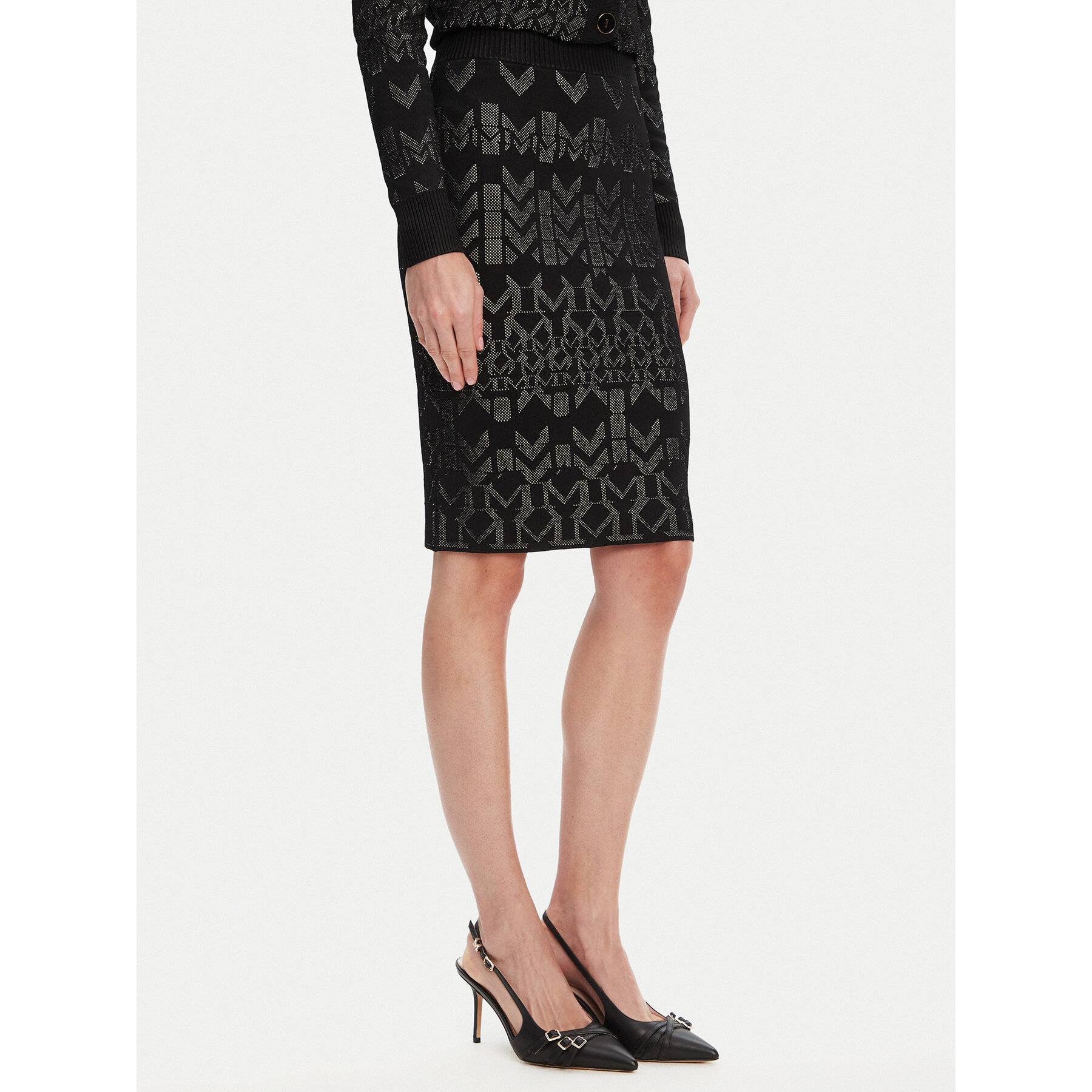 Marciano Guess Spódnica ołówkowa 5YGD16 5877Z Czarny Slim Fit