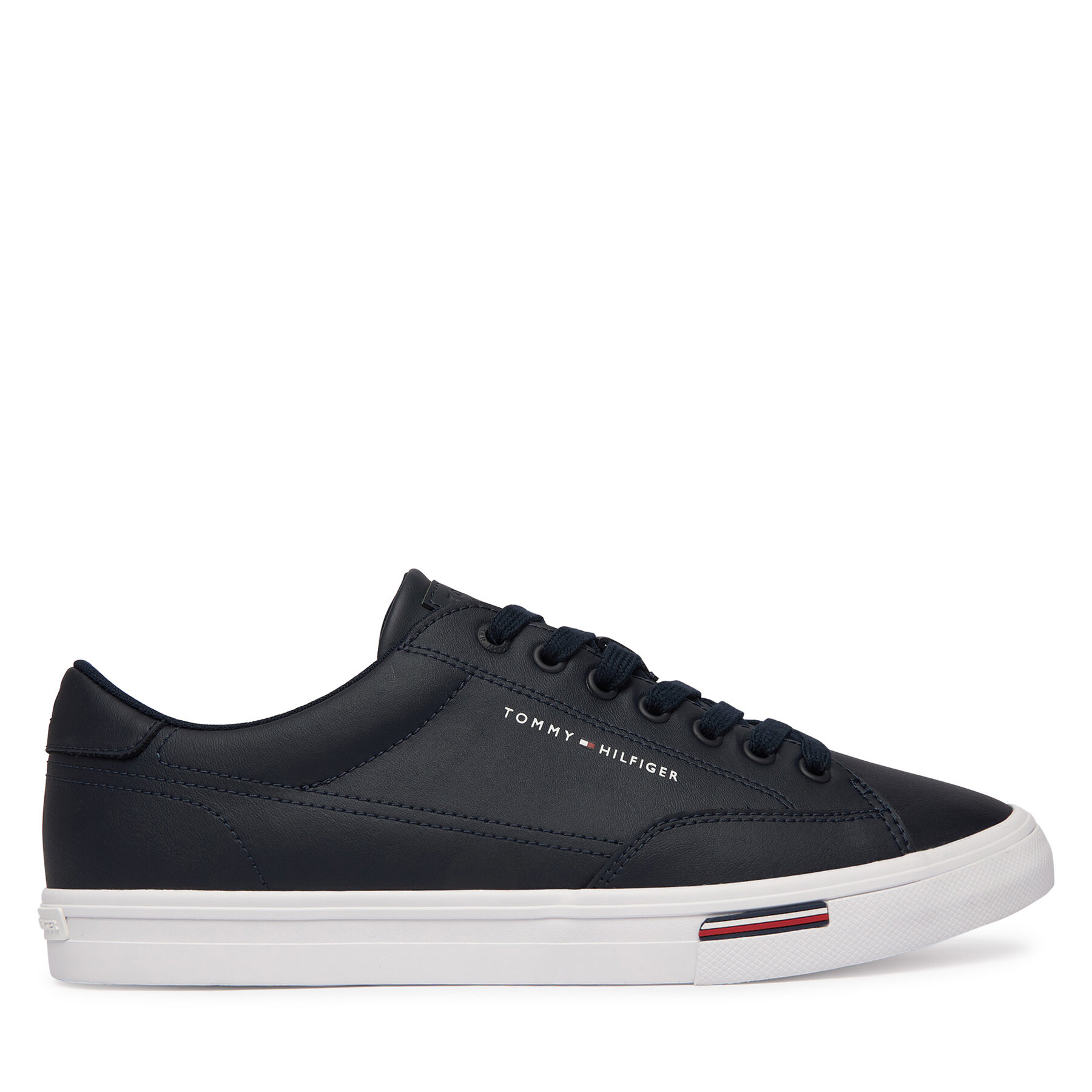 Tommy Hilfiger Tenisówki Vulc Core Rwb Long Lace Lth FM0FM05814 Granatowy
