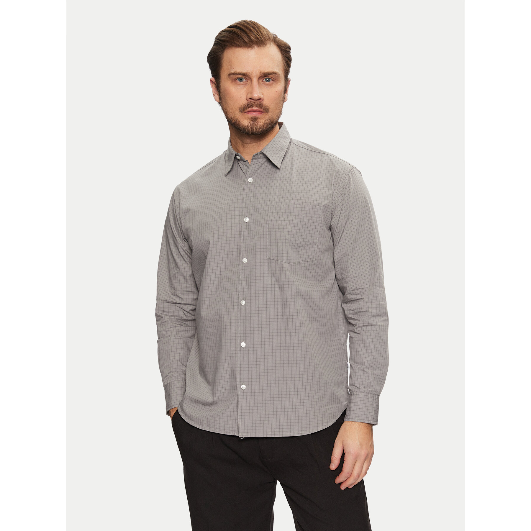 Jack & Jones Koszula Cody 12269802 Szary Relaxed Fit