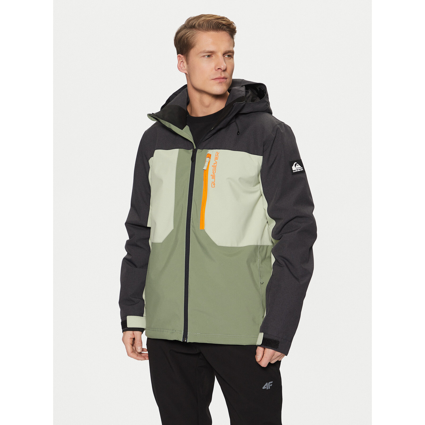 Quiksilver Kurtka narciarska Dawson EQYTJ03451 Zielony Slim Fit