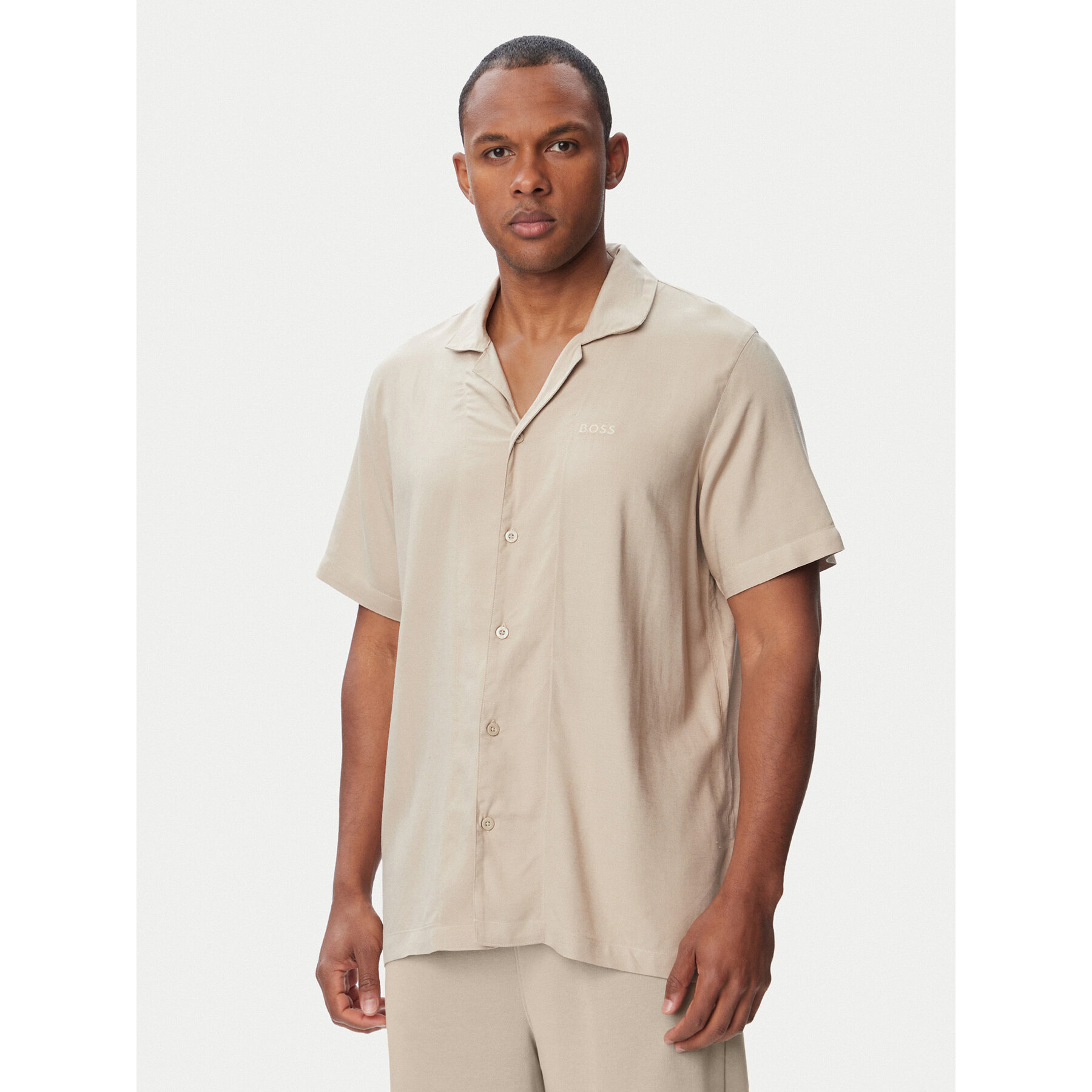 BOSS Koszula Fresh Shirt 50561522 Beżowy jasny Regular Fit
