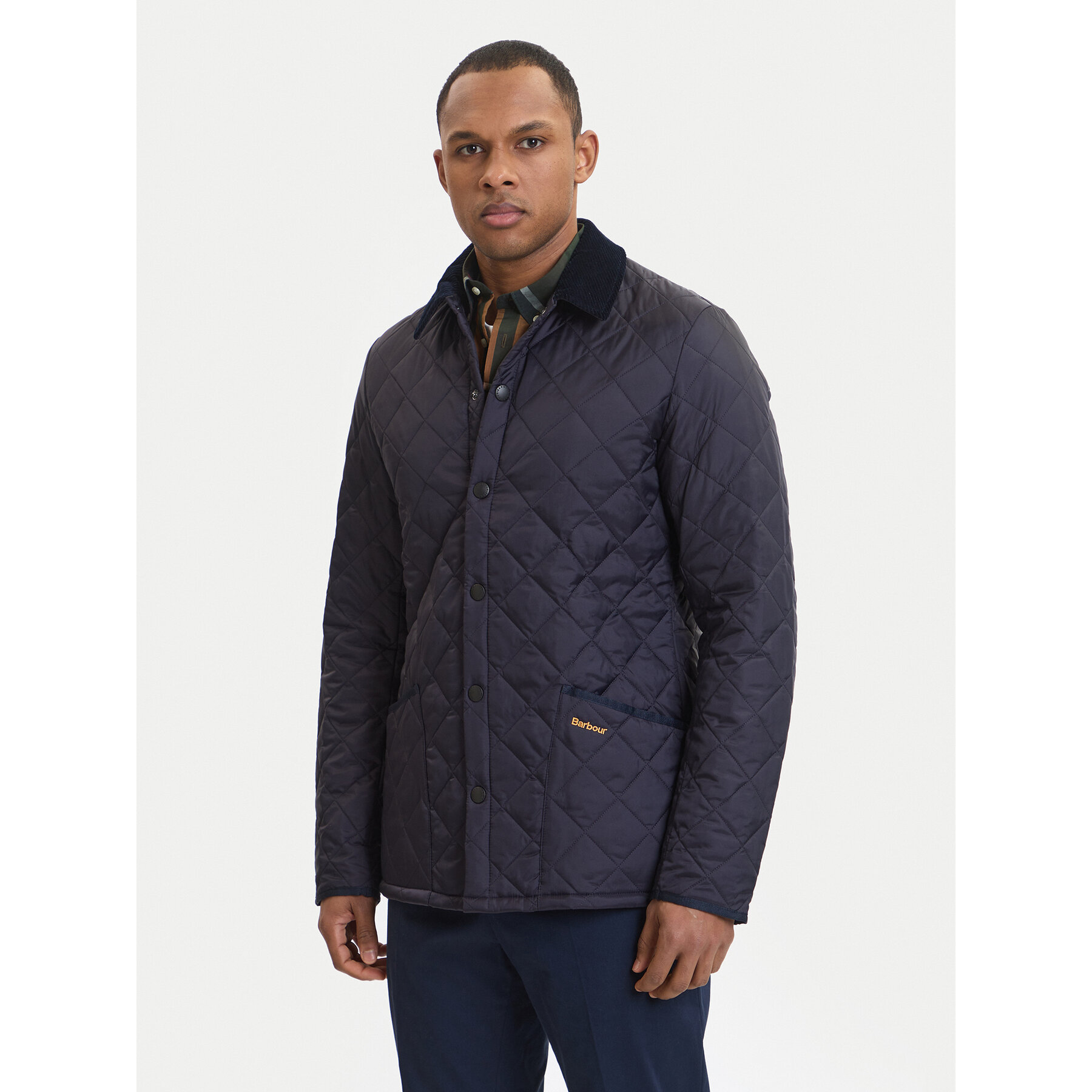 Barbour Kurtka przejściowa Heritage Liddesdale MQU0240NY92 Granatowy Regular Fit