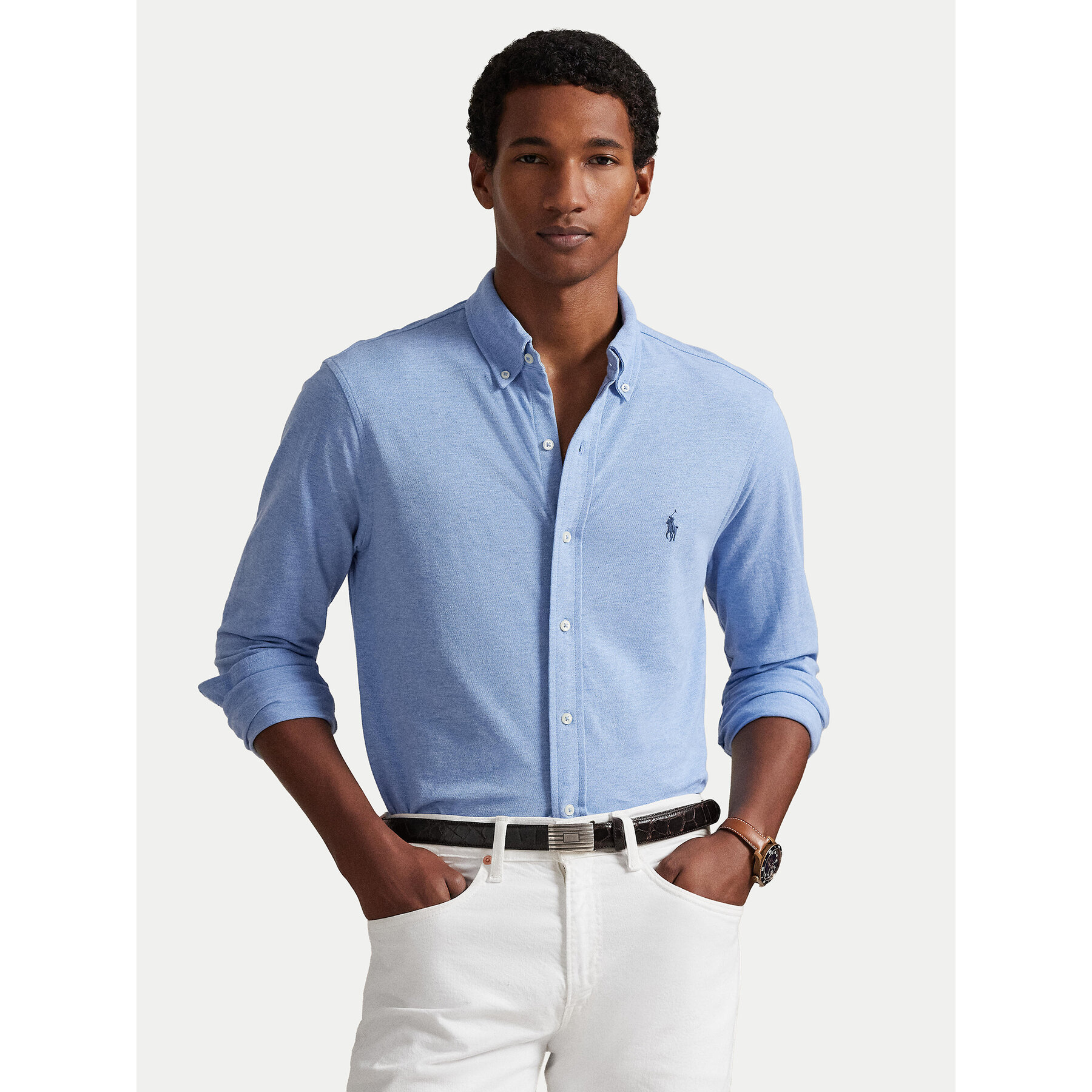 Polo Ralph Lauren Koszula 710654408154 Niebieski Regular Fit