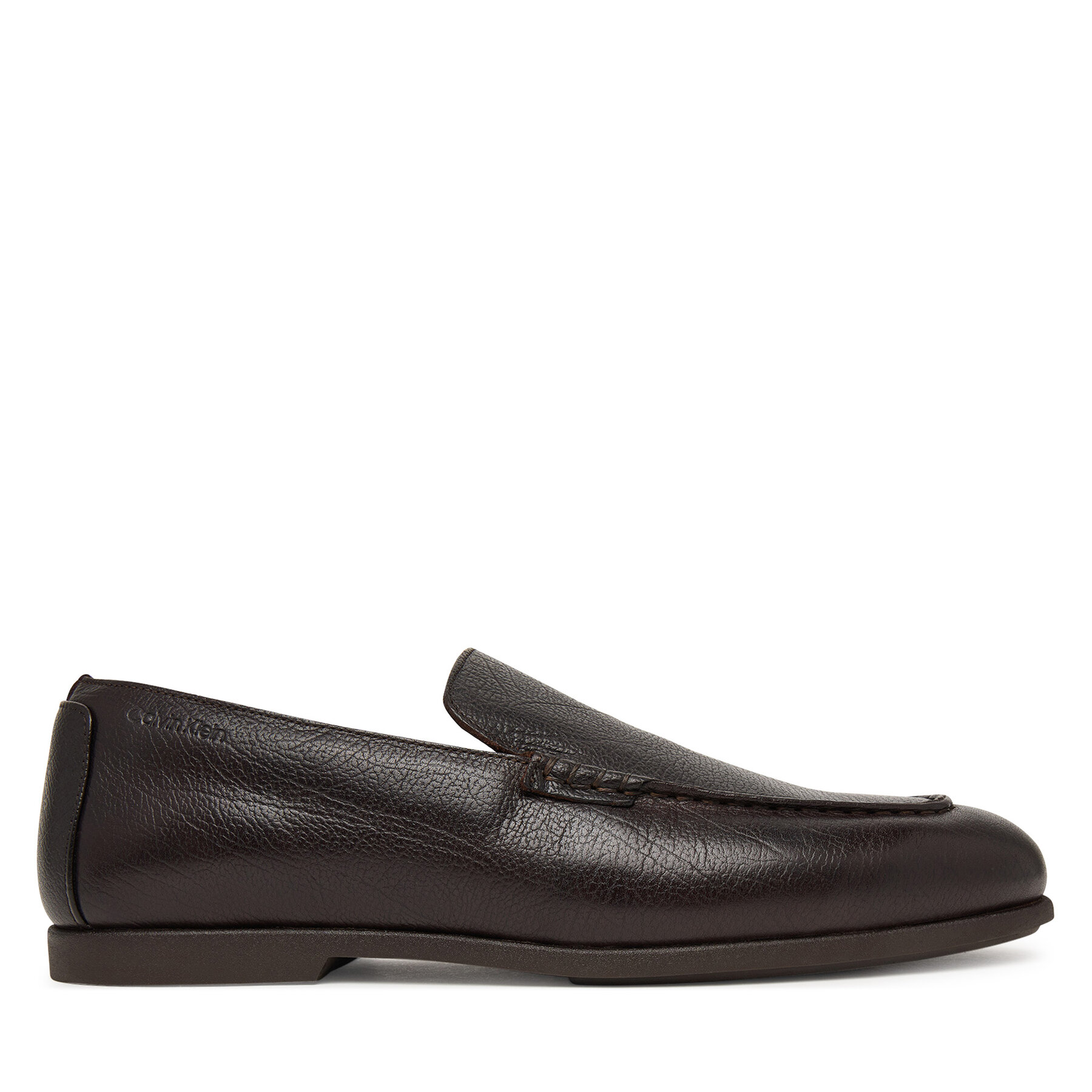 Calvin Klein Lordsy Low Prof Loafer Txt Lth HM0HM02175 Brązowy ciemny