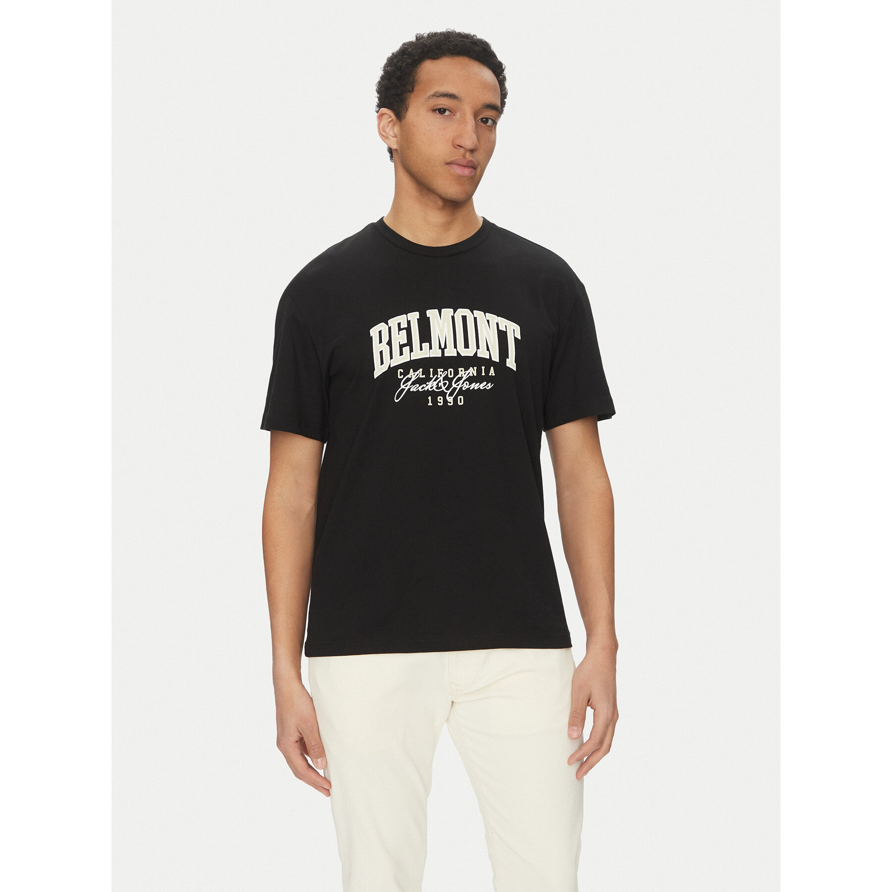 Jack & Jones T-Shirt Detroit 12268441 Czarny Relaxed Fit