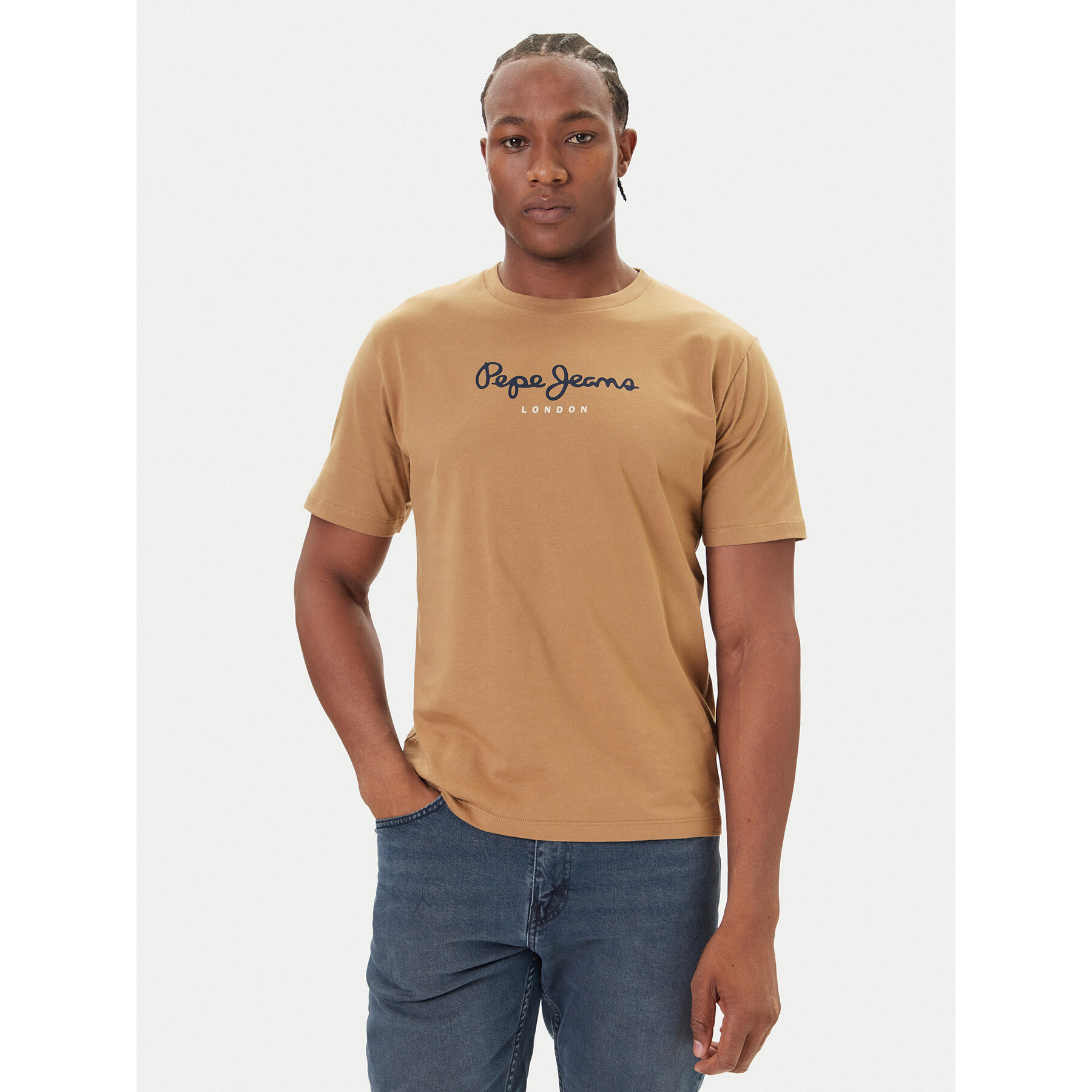 Pepe Jeans T-Shirt Eggo N PM509979 Beżowy Regular Fit