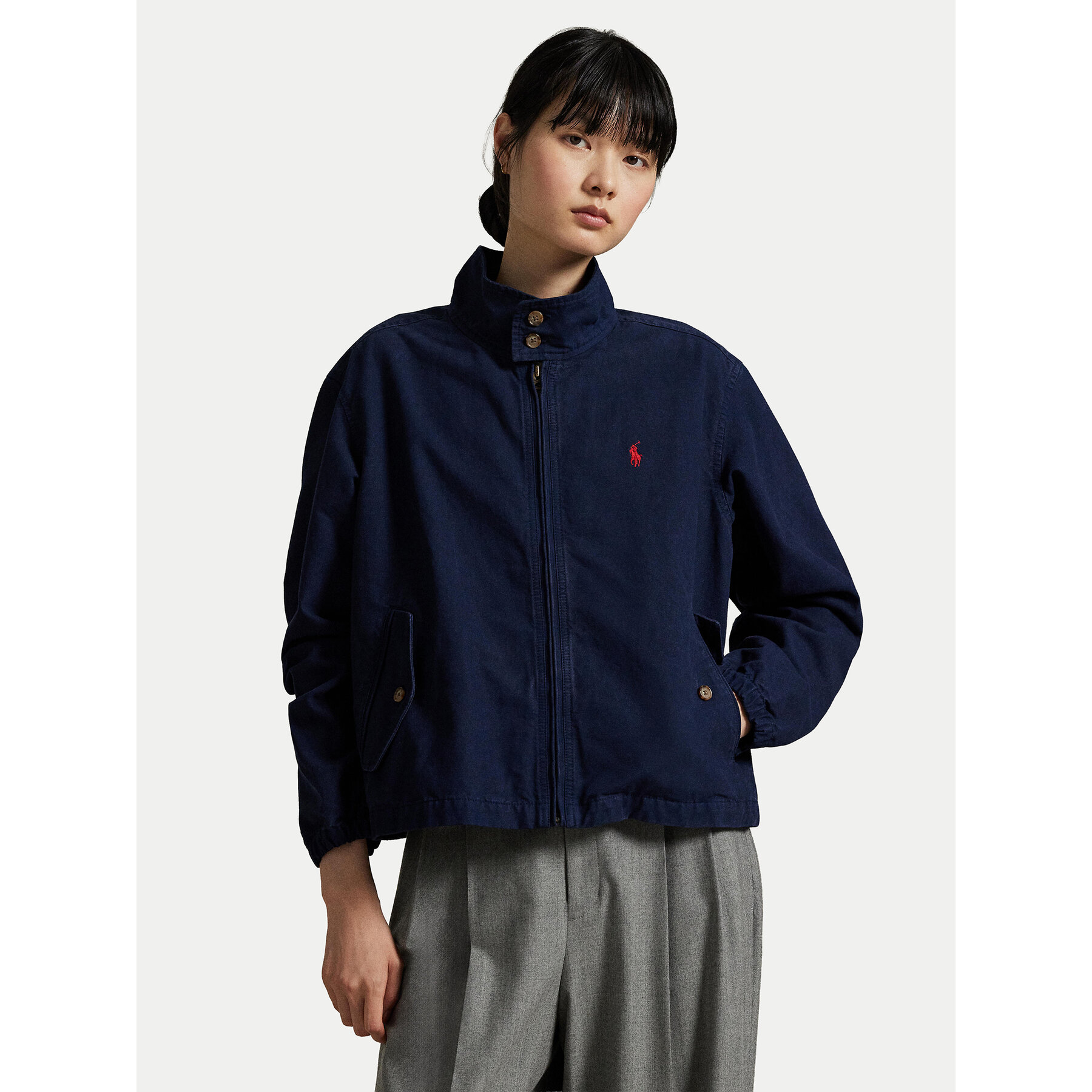 Polo Ralph Lauren Kurtka przejściowa 211936442004 Granatowy Straight Fit