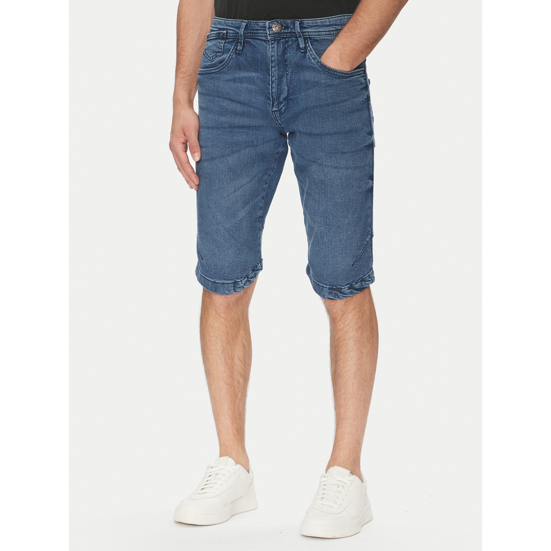 INDICODE Szorty jeansowe Kem 70-172 Niebieski Slim Fit