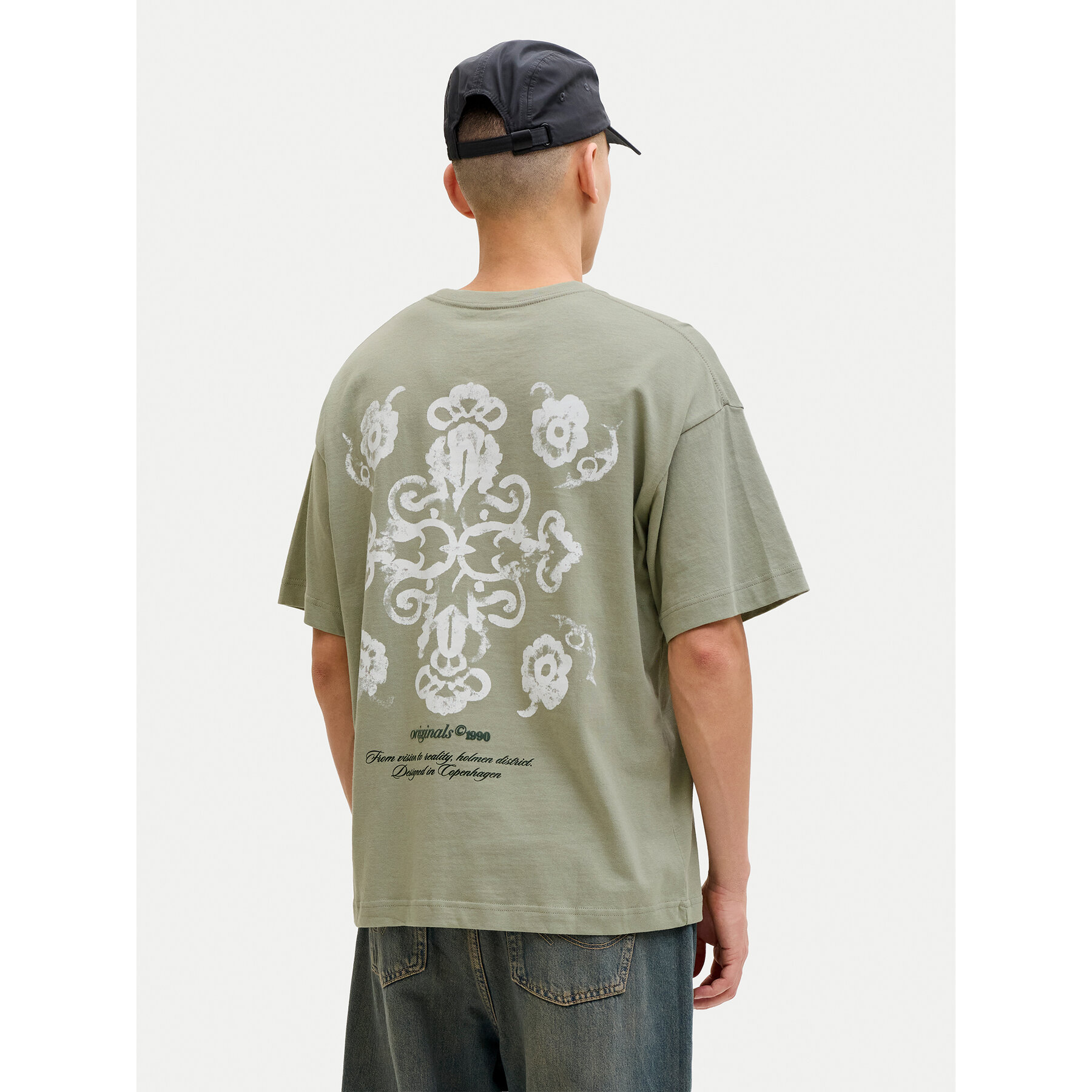 Jack & Jones T-Shirt Montauk Back 12290892 Zielony Regular Fit