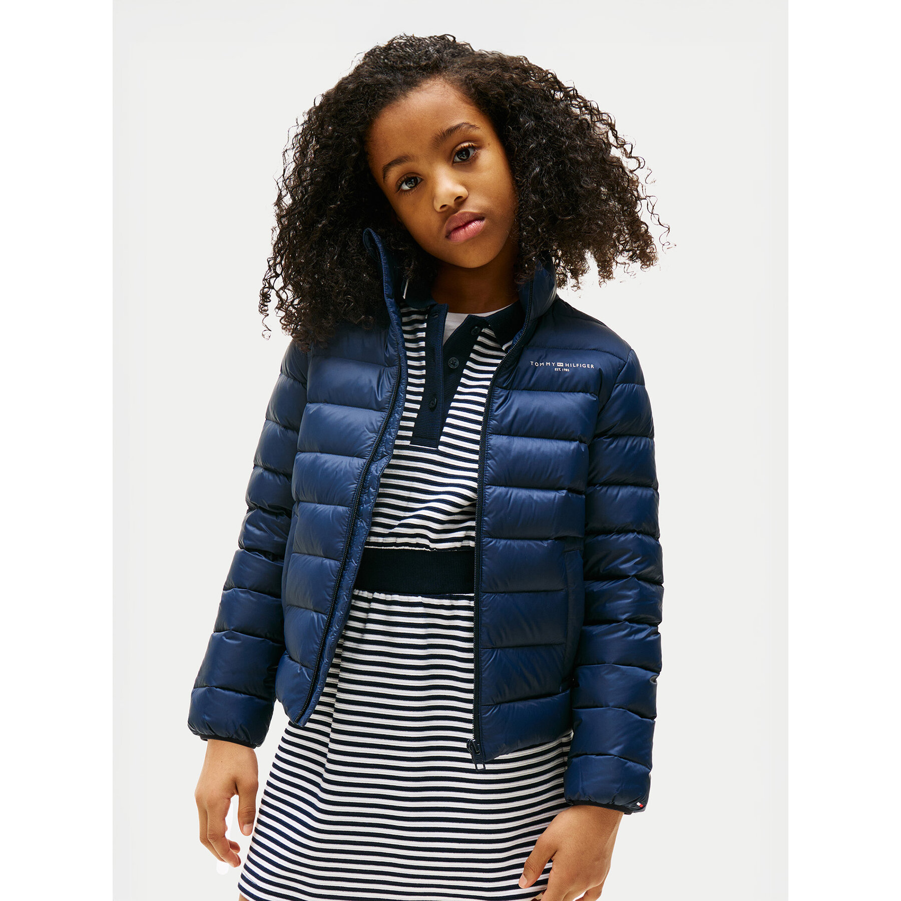 Tommy Hilfiger Kurtka puchowa Essential KS0KS00652 Granatowy Regular Fit