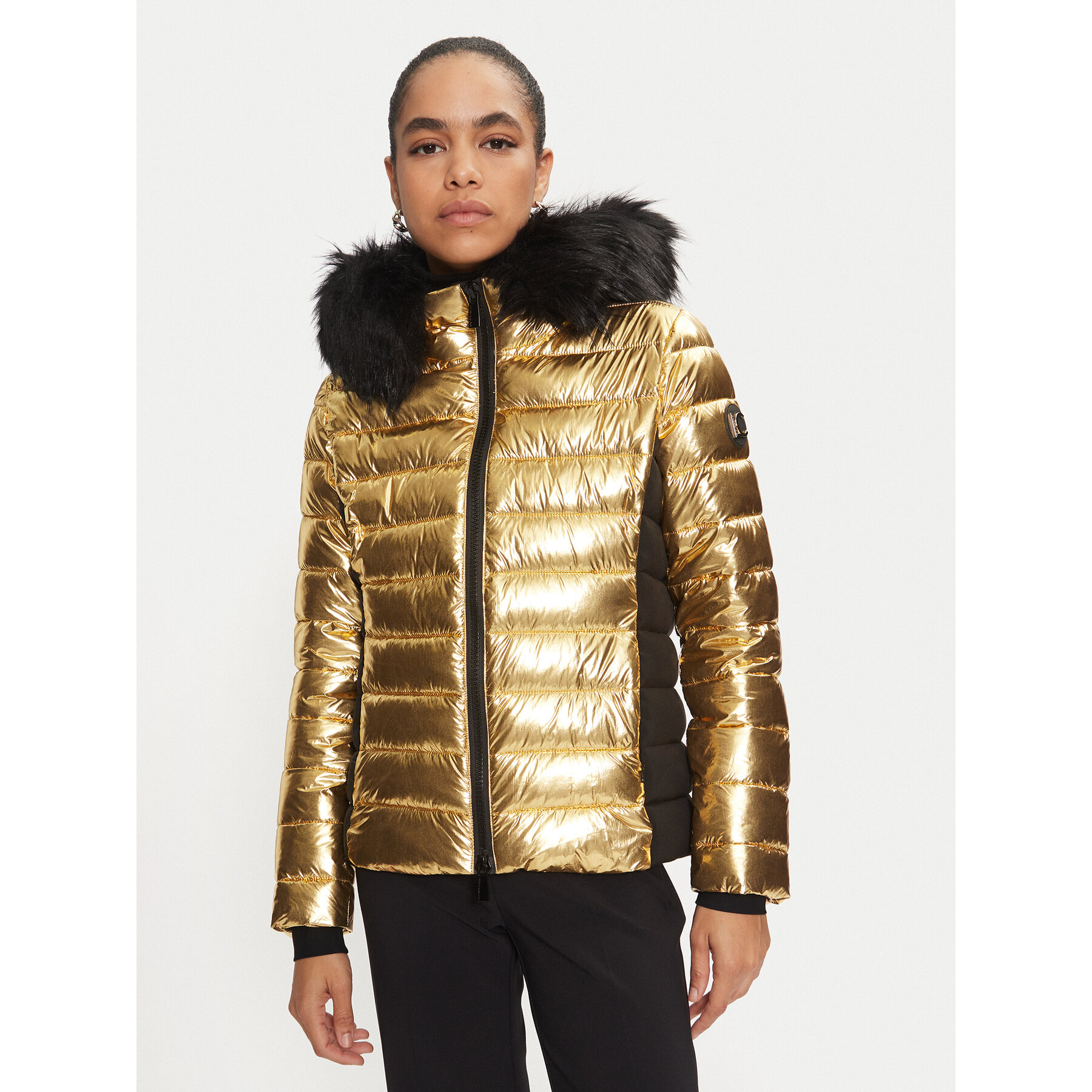 LOLA CASADEMUNT Kurtka zimowa LF2401008 Złoty Regular Fit