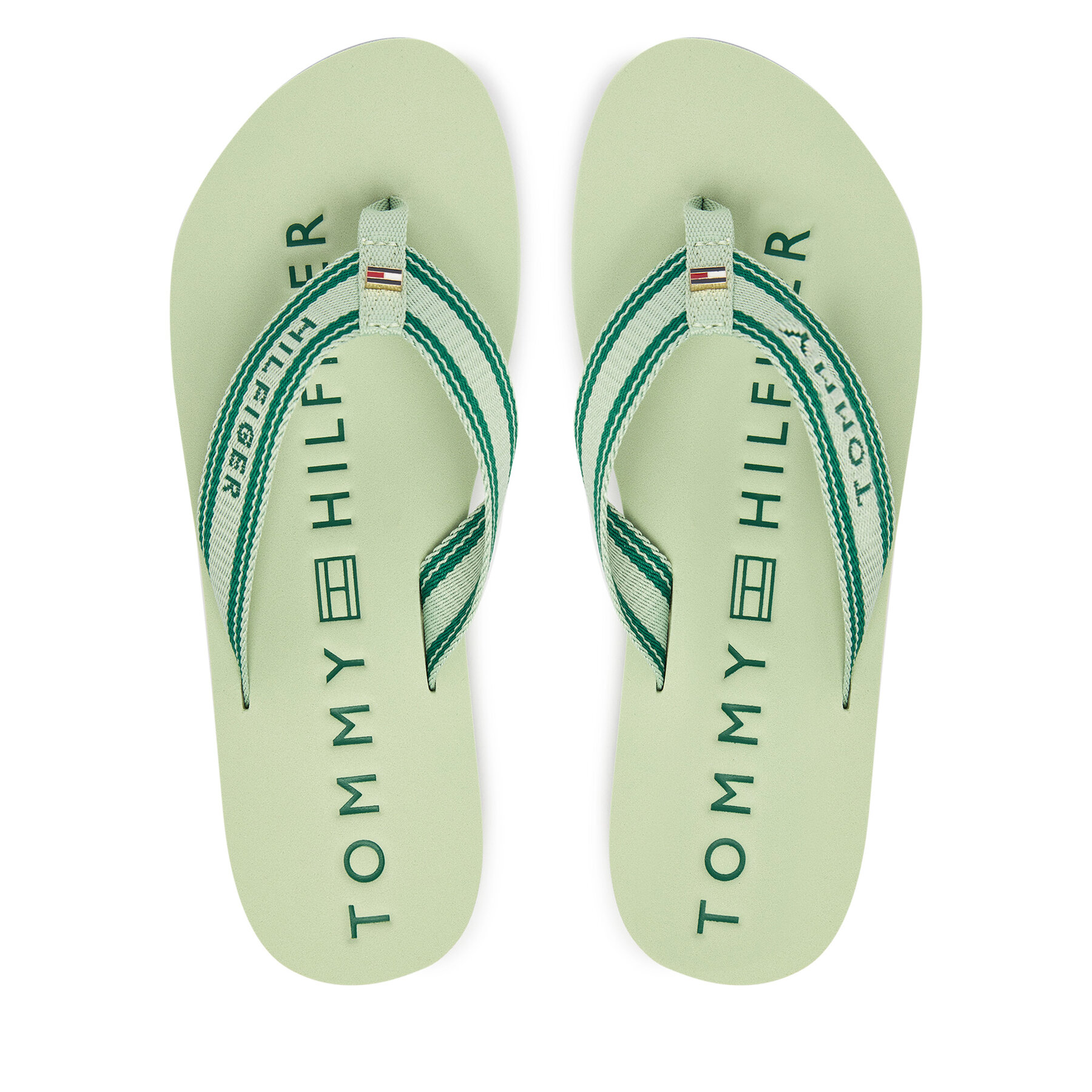 Tommy Hilfiger Japonki Th Webbing Summer Sandal FW0FW09193 Zielony